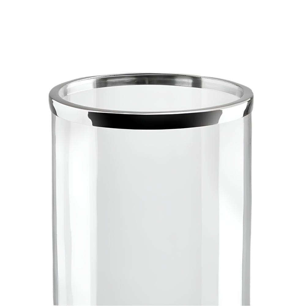 Petra Silver Candle Holders - Set of 2.