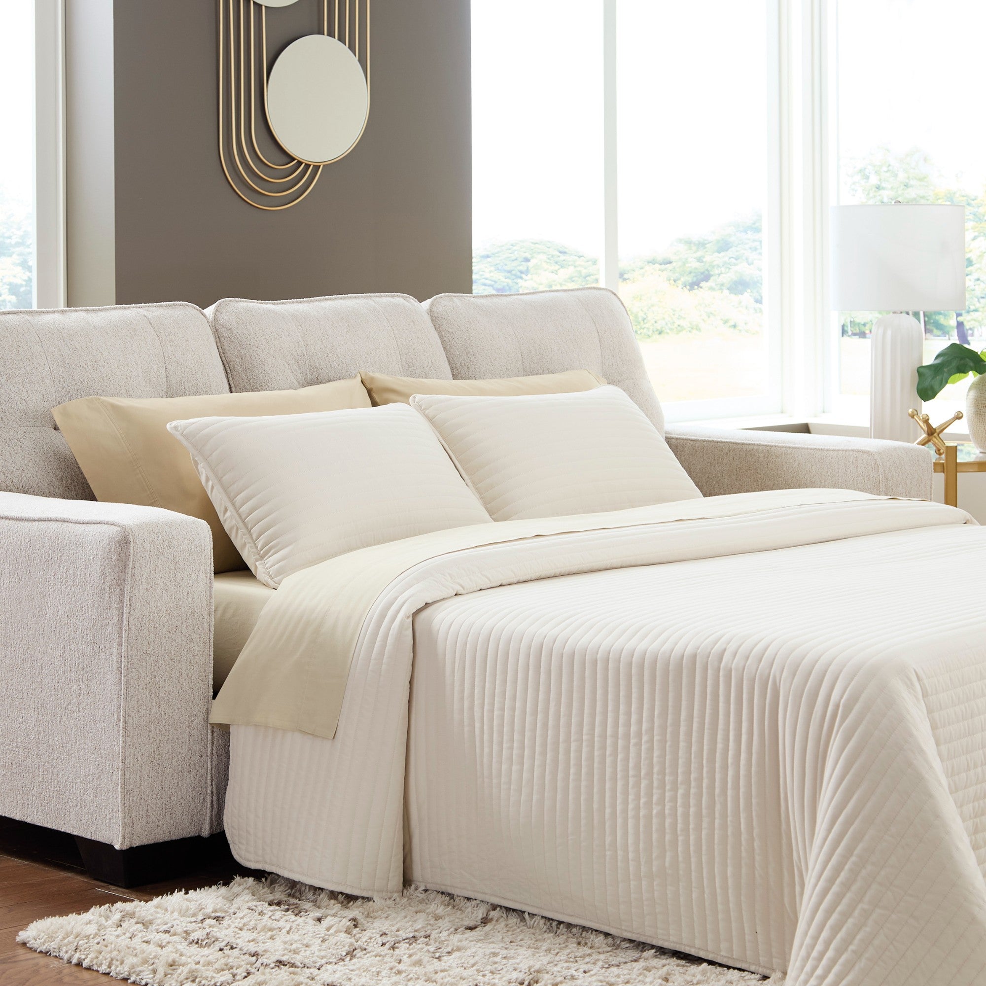 Larimer Sofa Sleeper in Stone