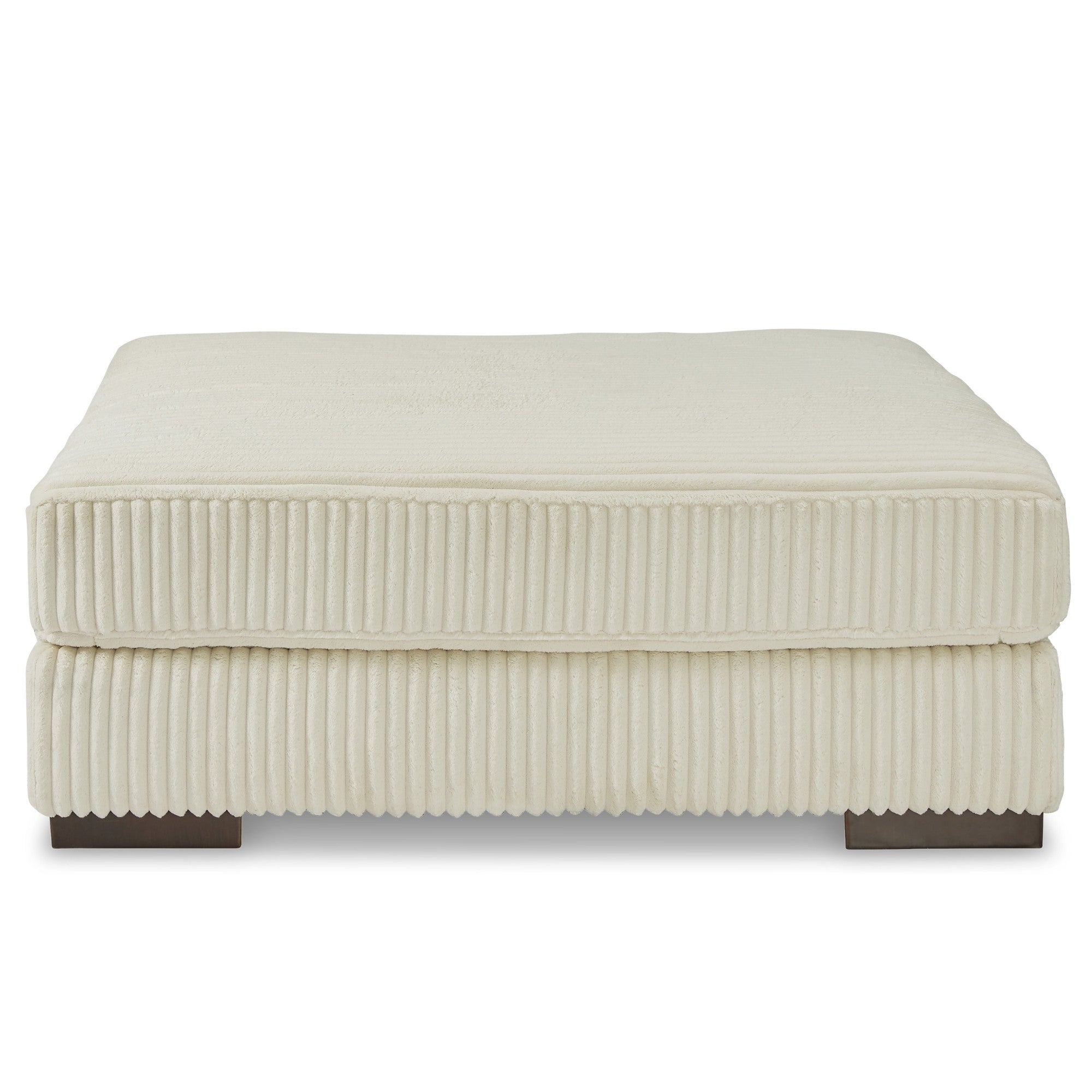 Lindyn Oversized Accent Ottoman Ivory