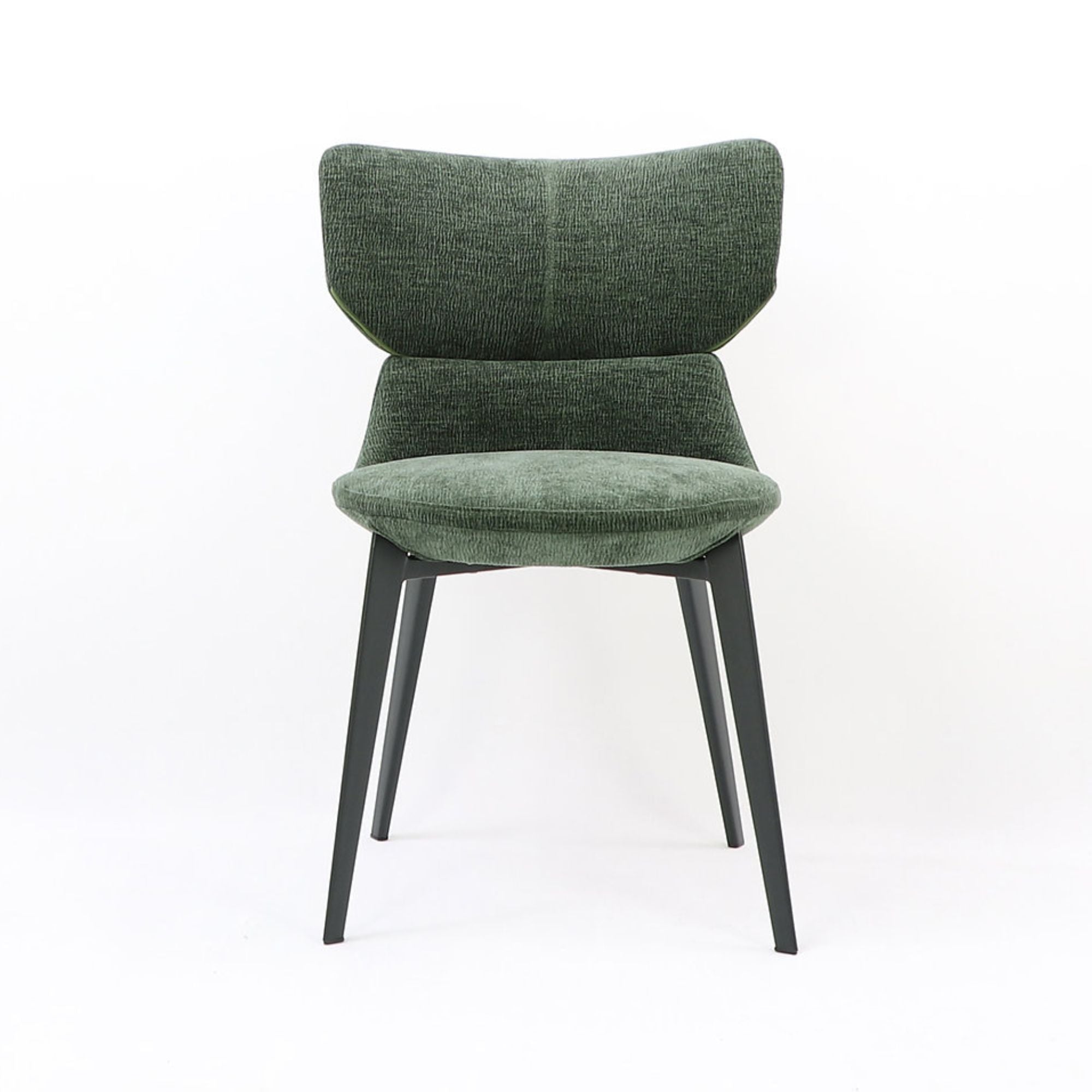 Liora Chair Pair Soft Chenille Green