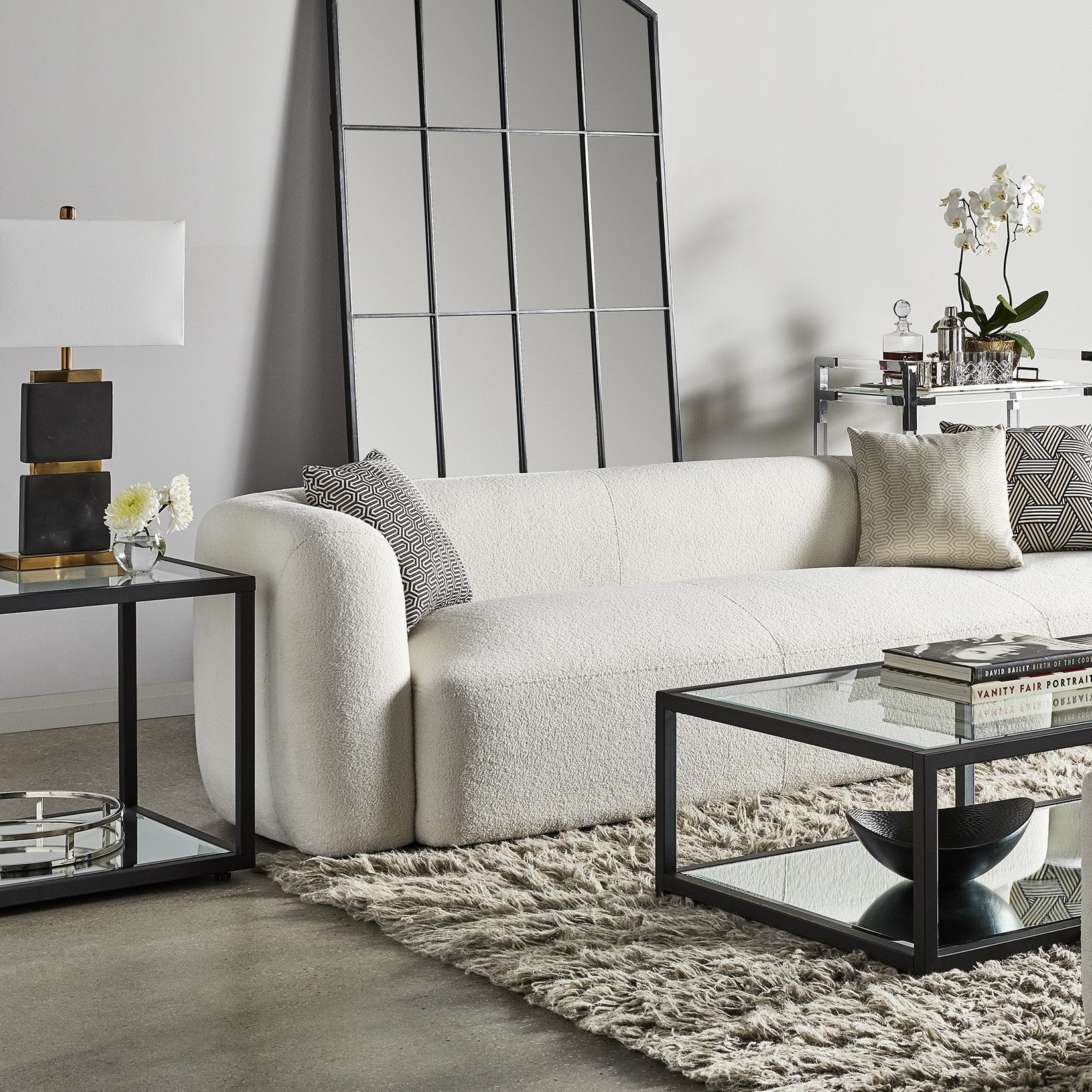 Fabian Black End Table.