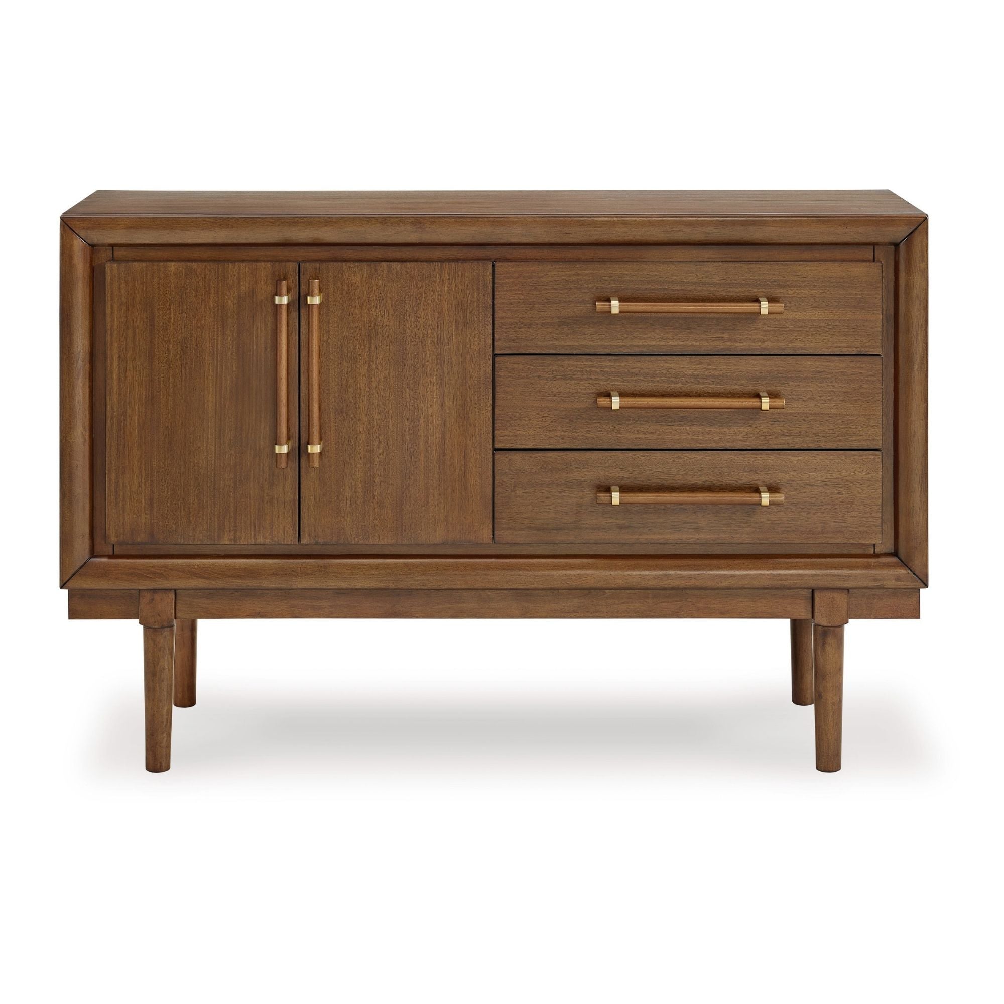 Lyncott dining room server by Signature Ashley with spacious surface, storage drawers, and a classic wood finish.