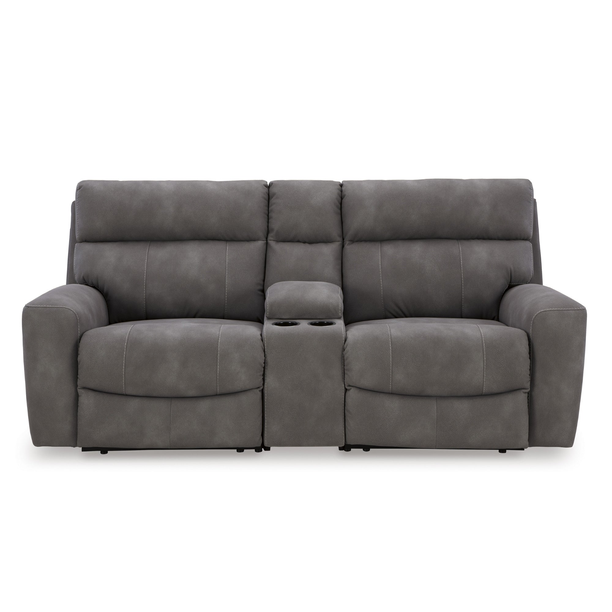 Next-Gen Durapella 3-Piece Power Reclining Loveseat with Console Slate