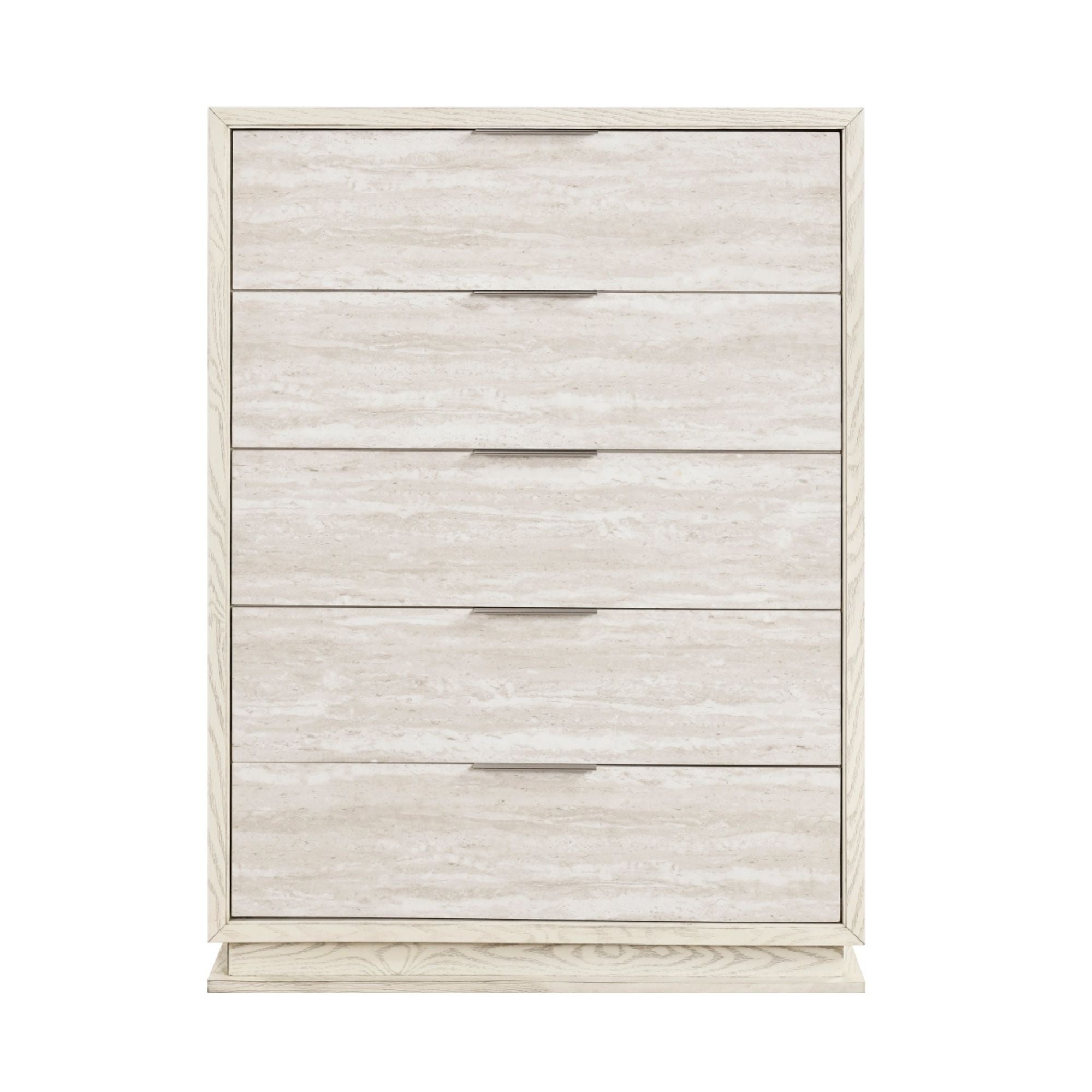 M.A.F Noctis Chest Drawer showing a modern wooden bedroom storage chest with sleek design and metal handles.