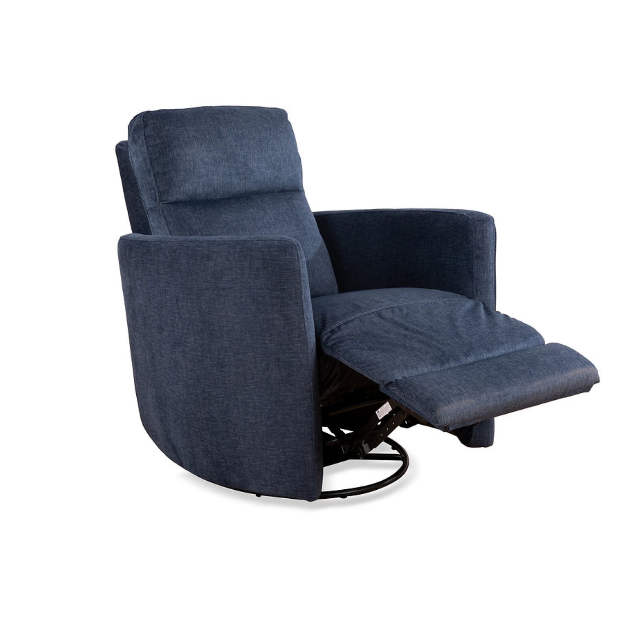 Nova Swivel Recliner Chair in Blue | CastleUp Experience Centre