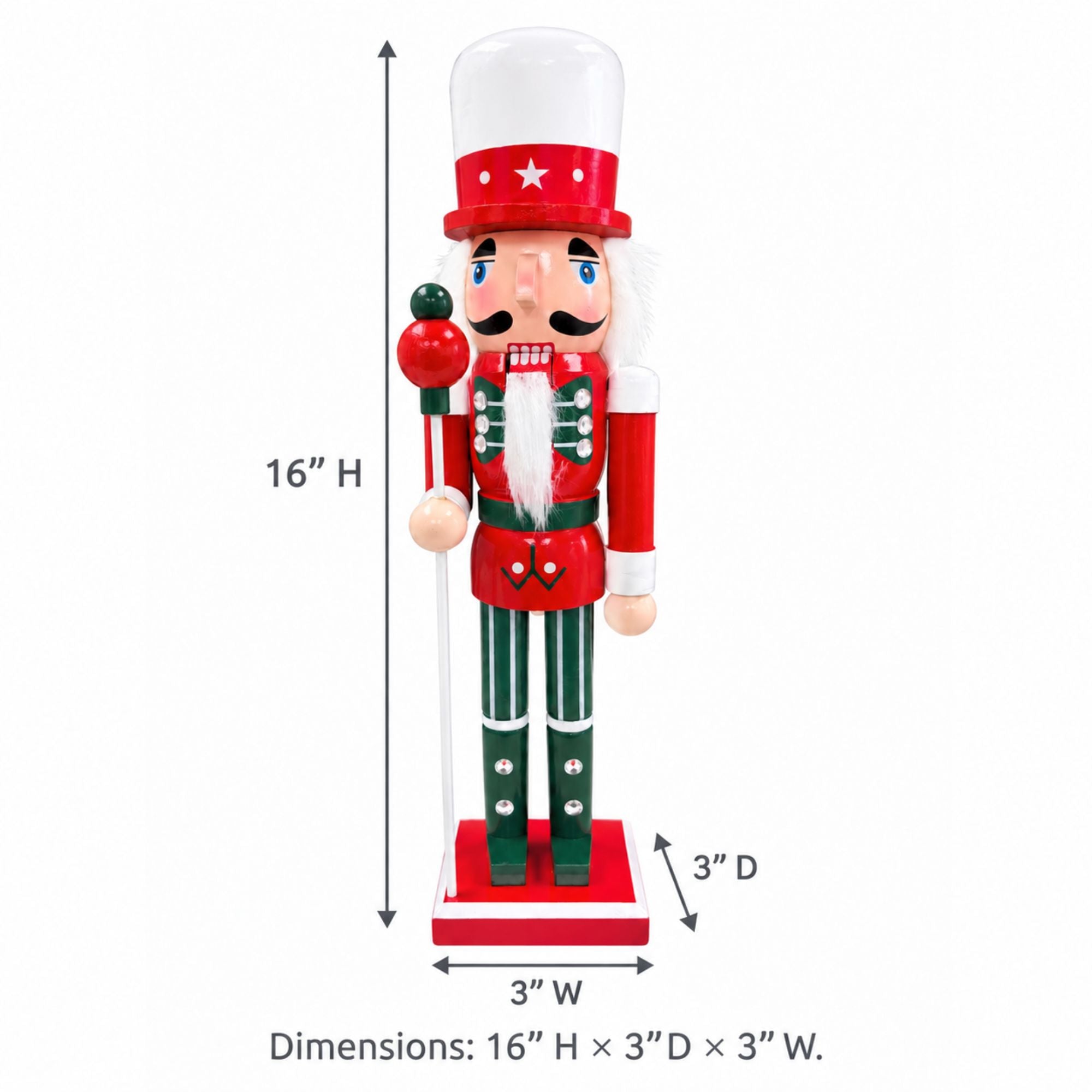 Noel the Christmas Guard Oliver nutcracker by CastleUp Experience Centre in festive Christmas guard attire