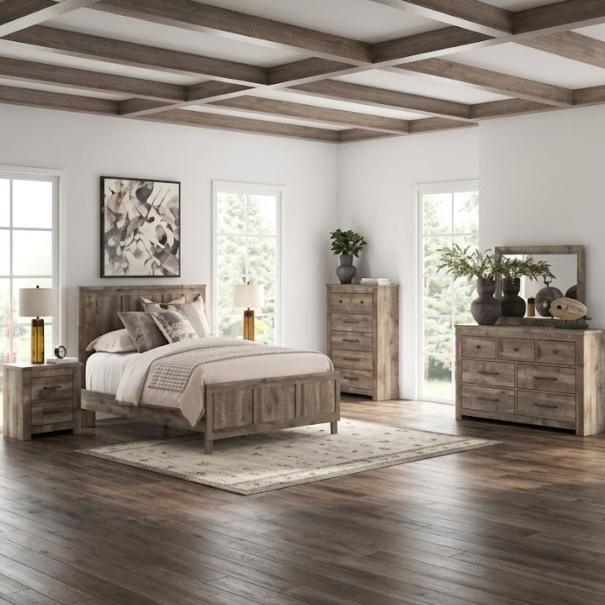 Rusticott Panel Bedroom Set