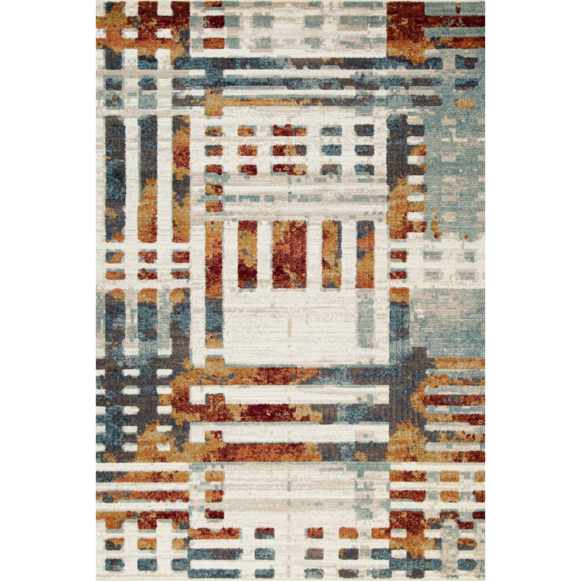 Soleil Area Rug in Cream/Grey /Brown | CastleUp Experience Centre