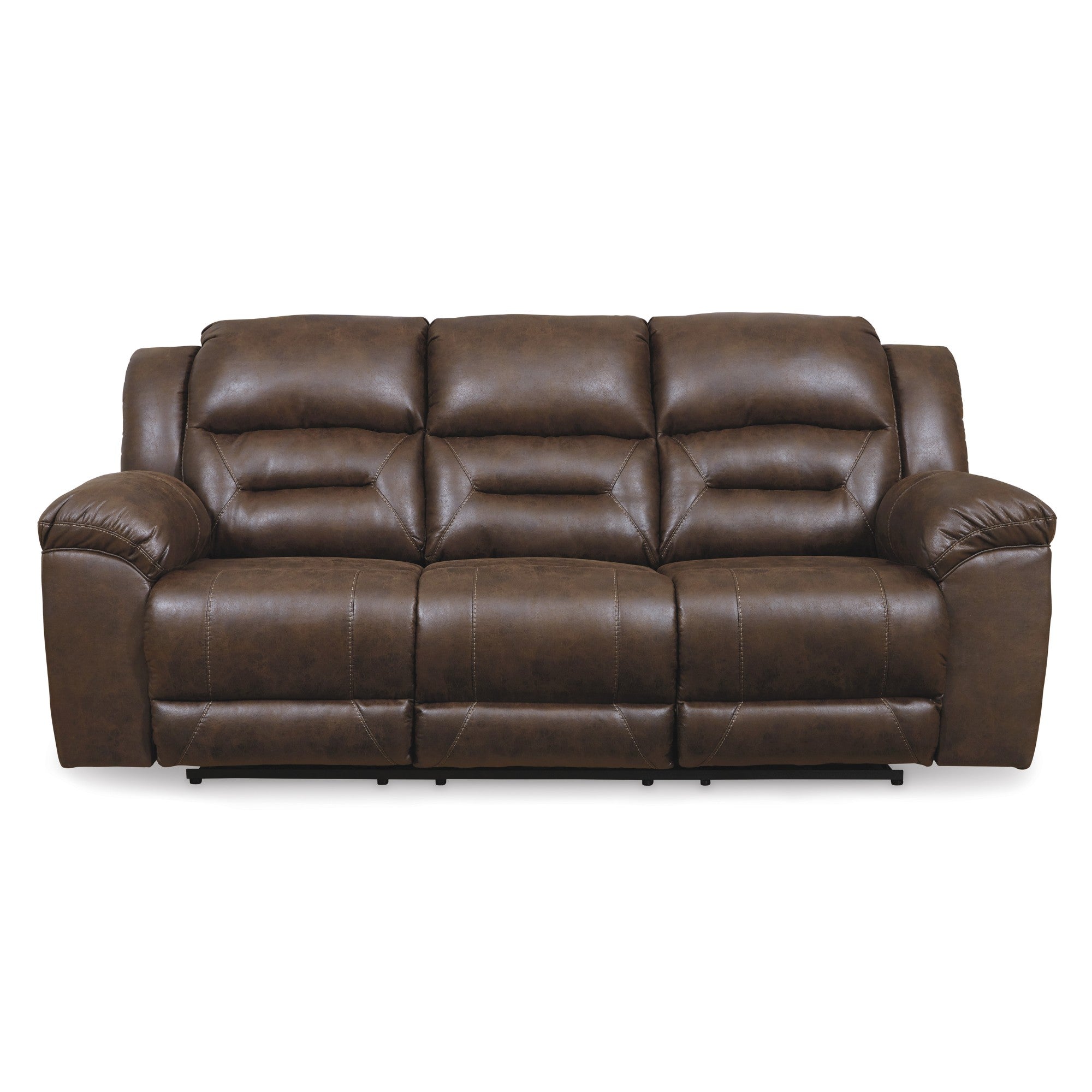 Stoneland Reclining Power Sofa in Chocolate