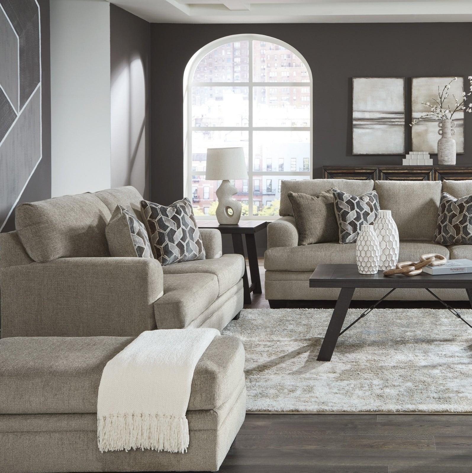 Stonemeade Sofa Set Taupe