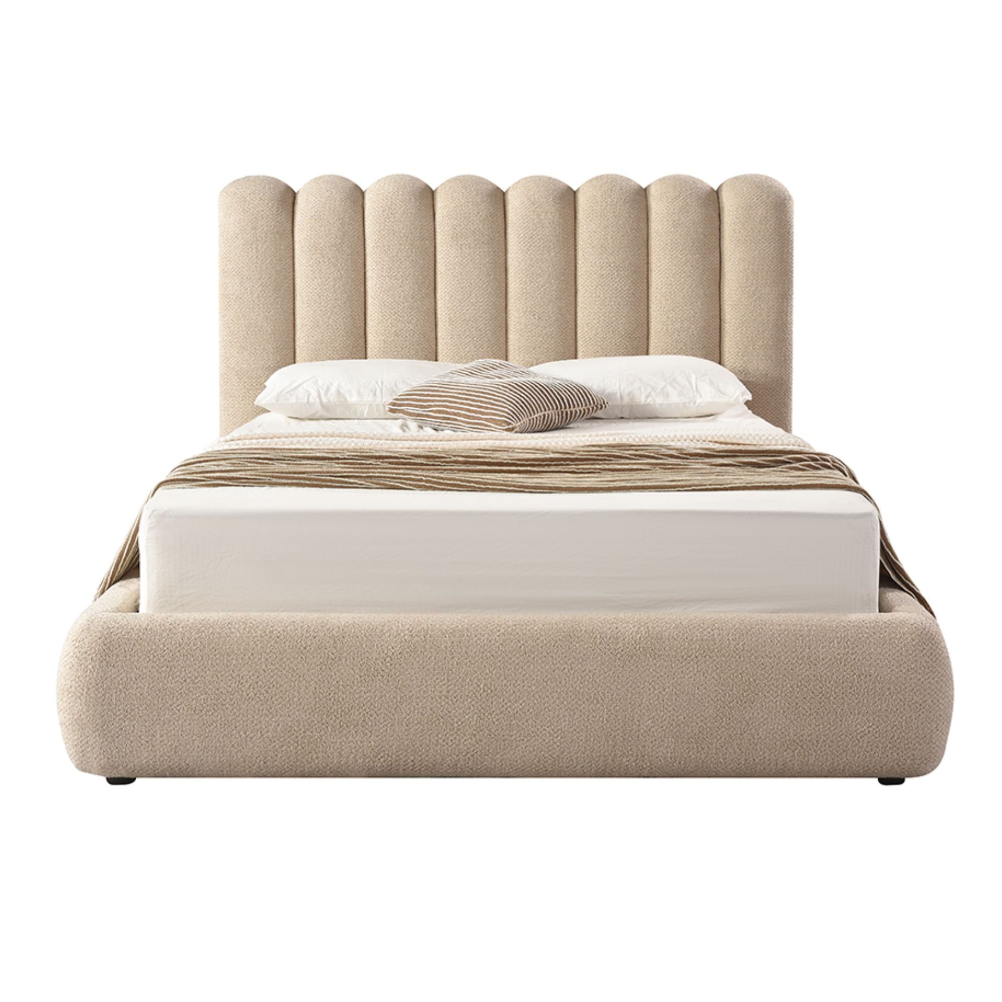 Siena Collection Upholstered Lift-up Storage Platform Bed | CastleUp Experience Centre Online Furniture