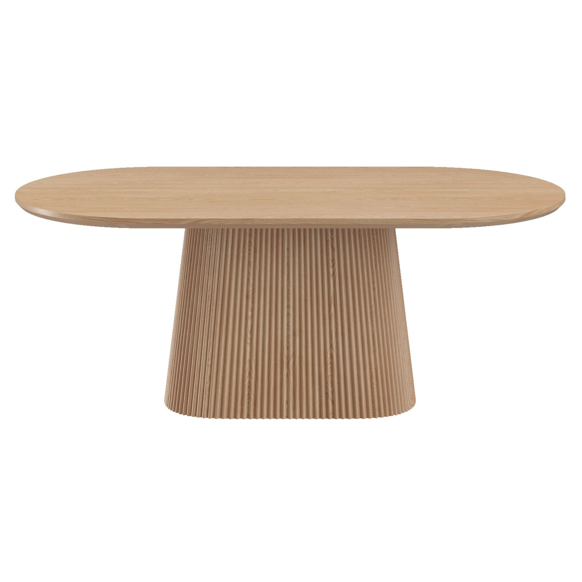 Tovas 79" Oval Dining Table in Natural