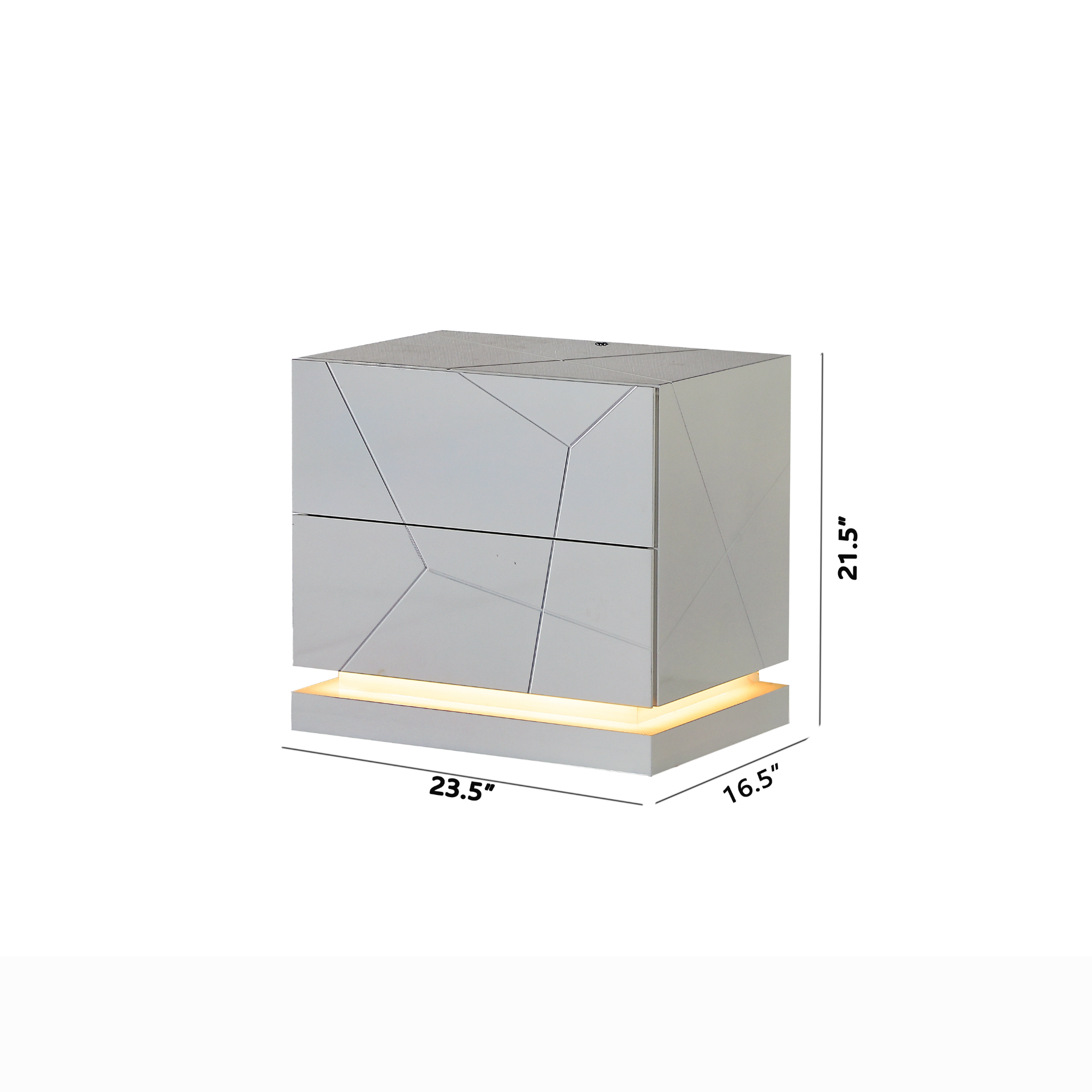 Tresoria Nightstand in Light Grey | CastleUp Experience Centre