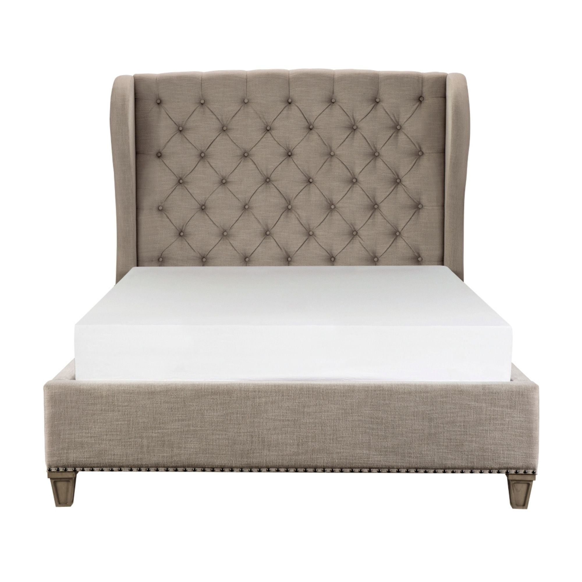 Vermillion Queen Size Platform Bed | CastleUp Experience Centre