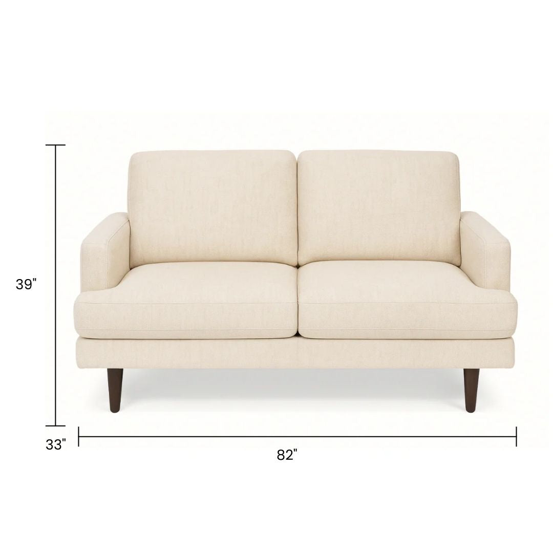 Weston 2 piece sofa and loveseat set in Beige