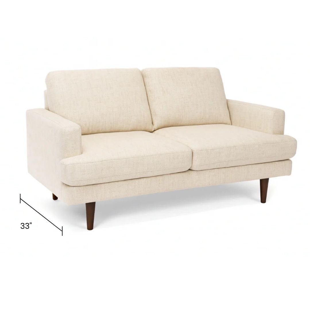 Weston 2 piece sofa and loveseat set in Beige