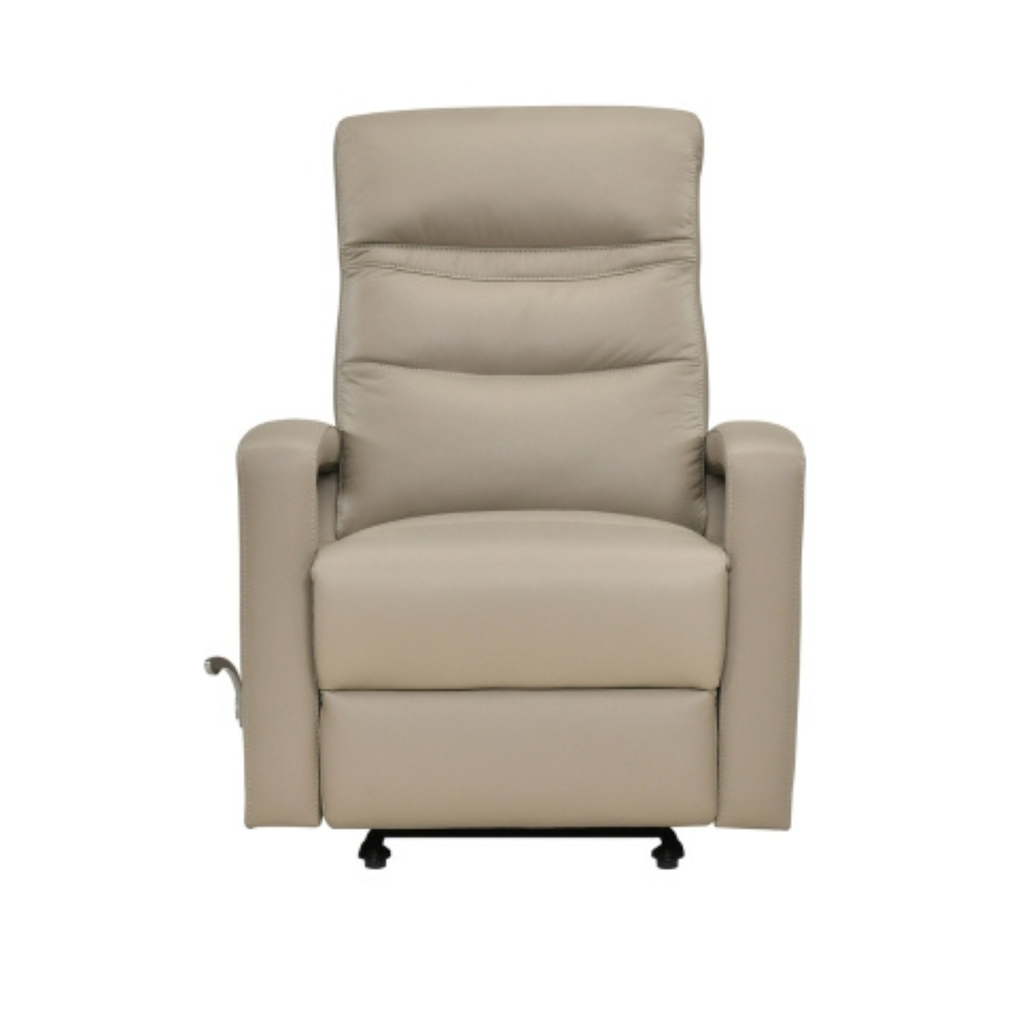 Wynn Taupe Leather Glider Reclining Chair