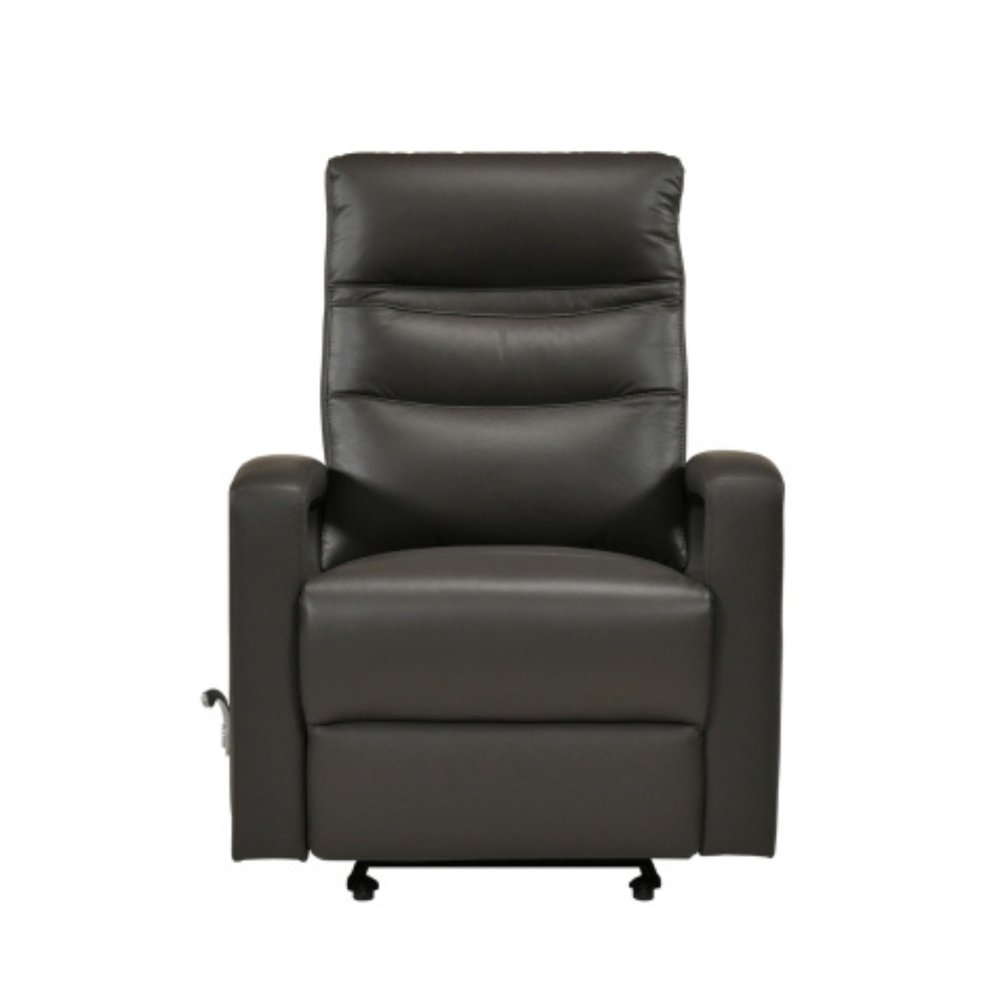 Wynn Dark Brown Leather Glider Reclining Chair