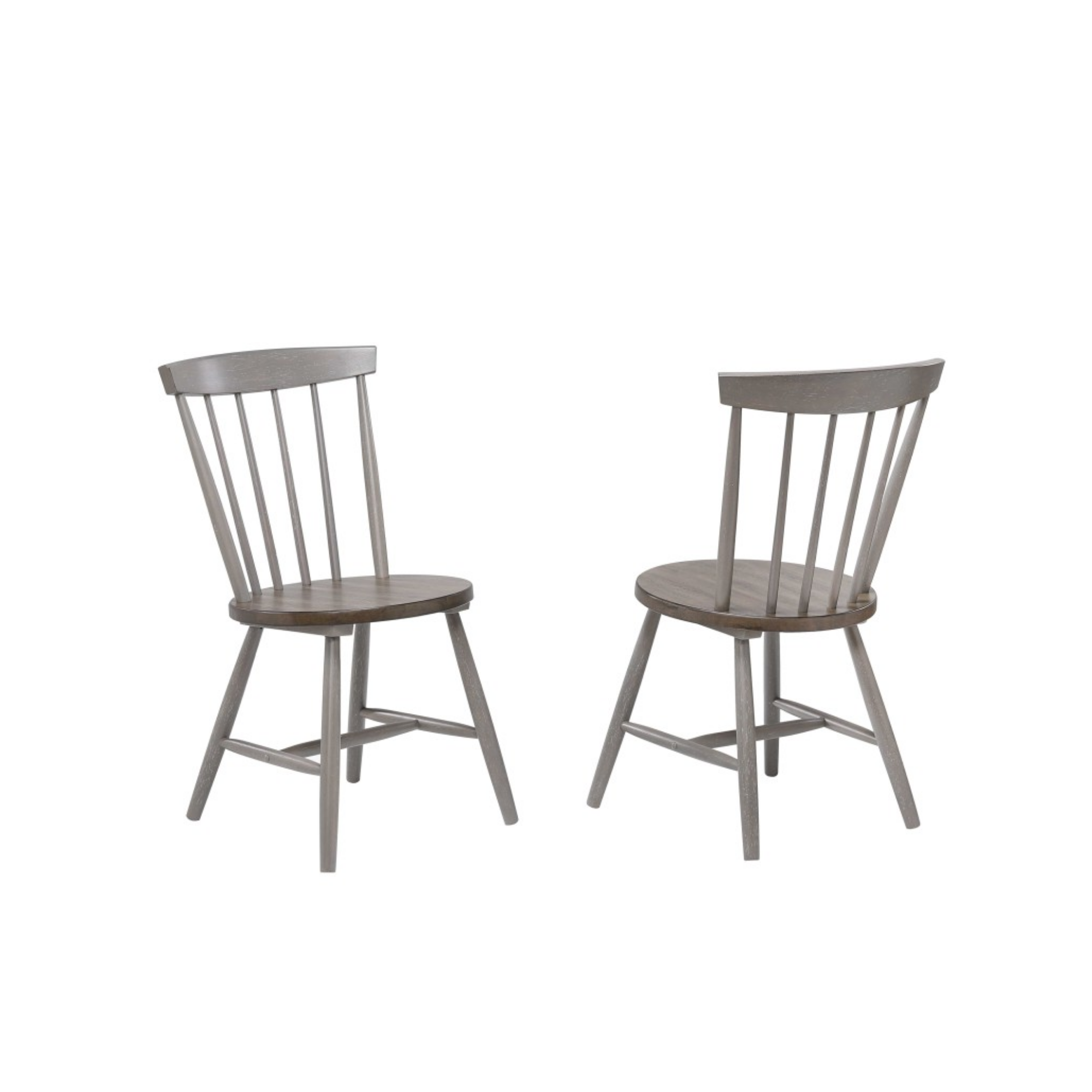 Dining Chair Set OF 2 in Oak/Grey ARS16253.