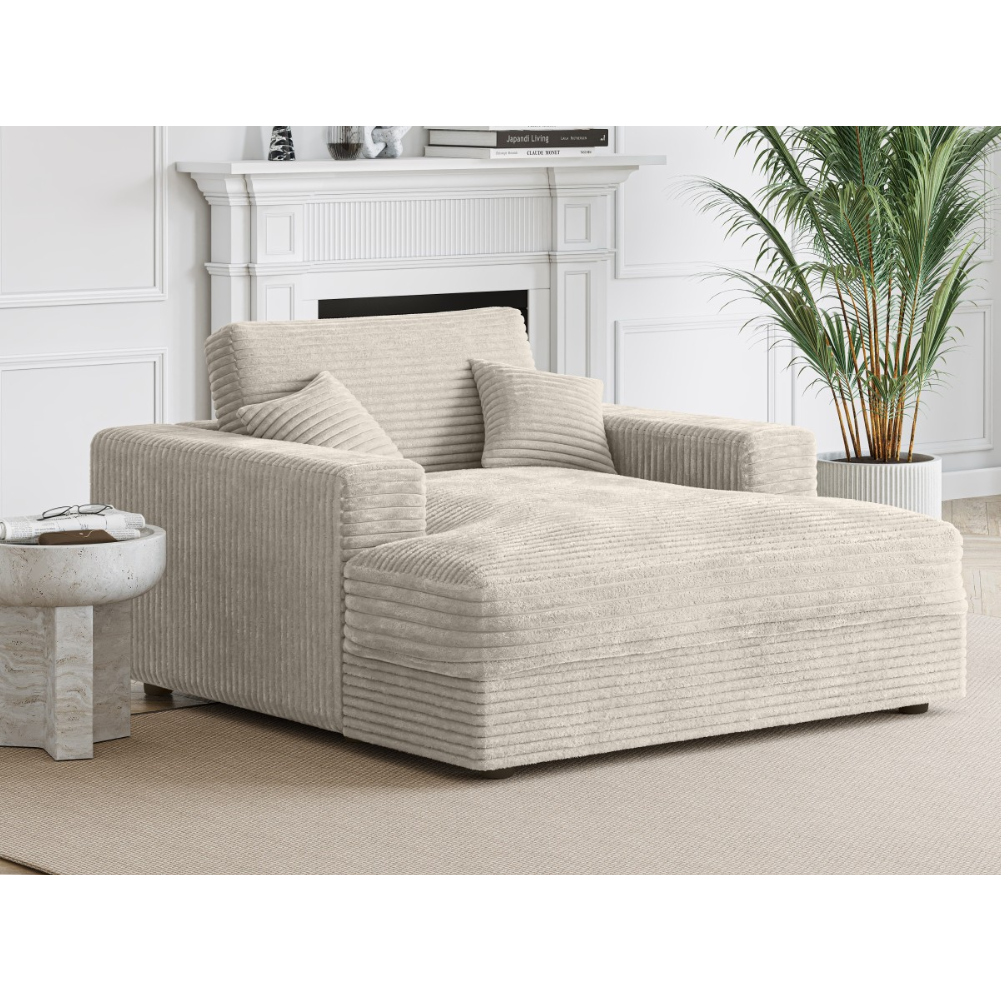 Lounger in Beige 919567.