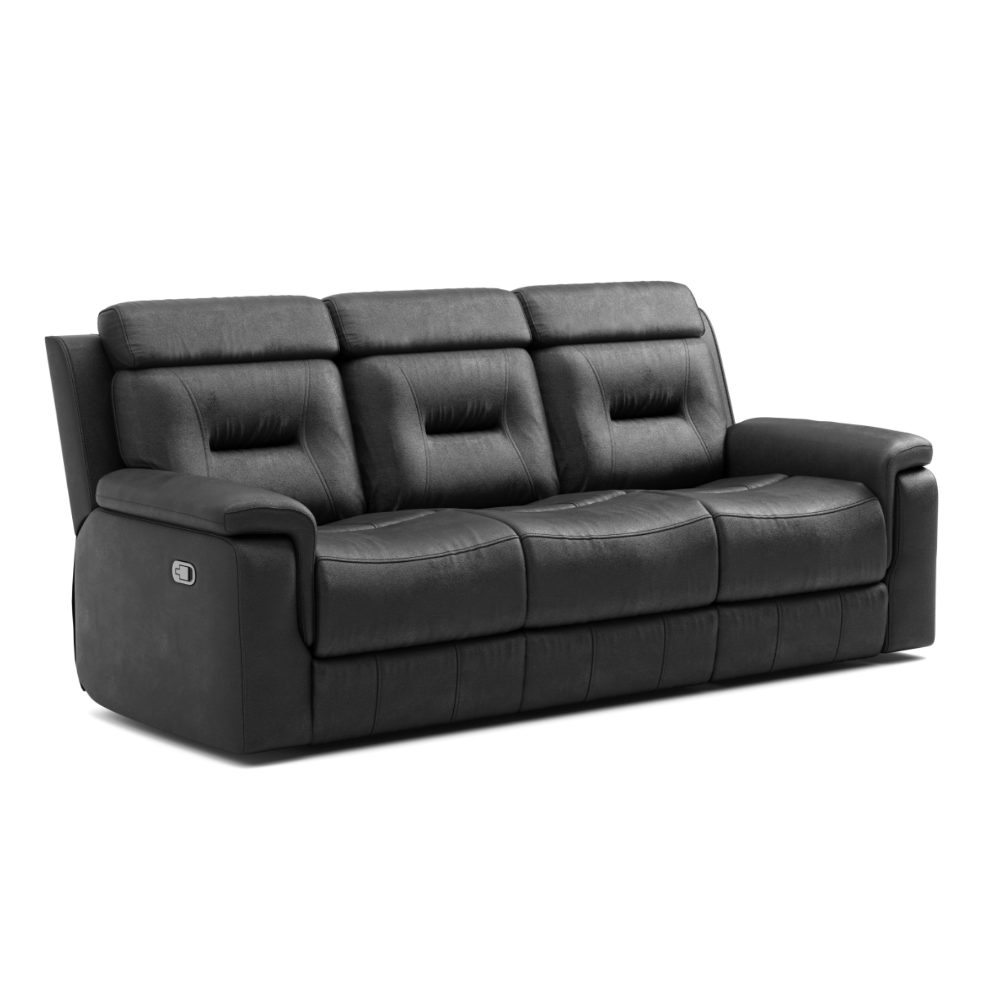 Recliner sofa in Black 434511.