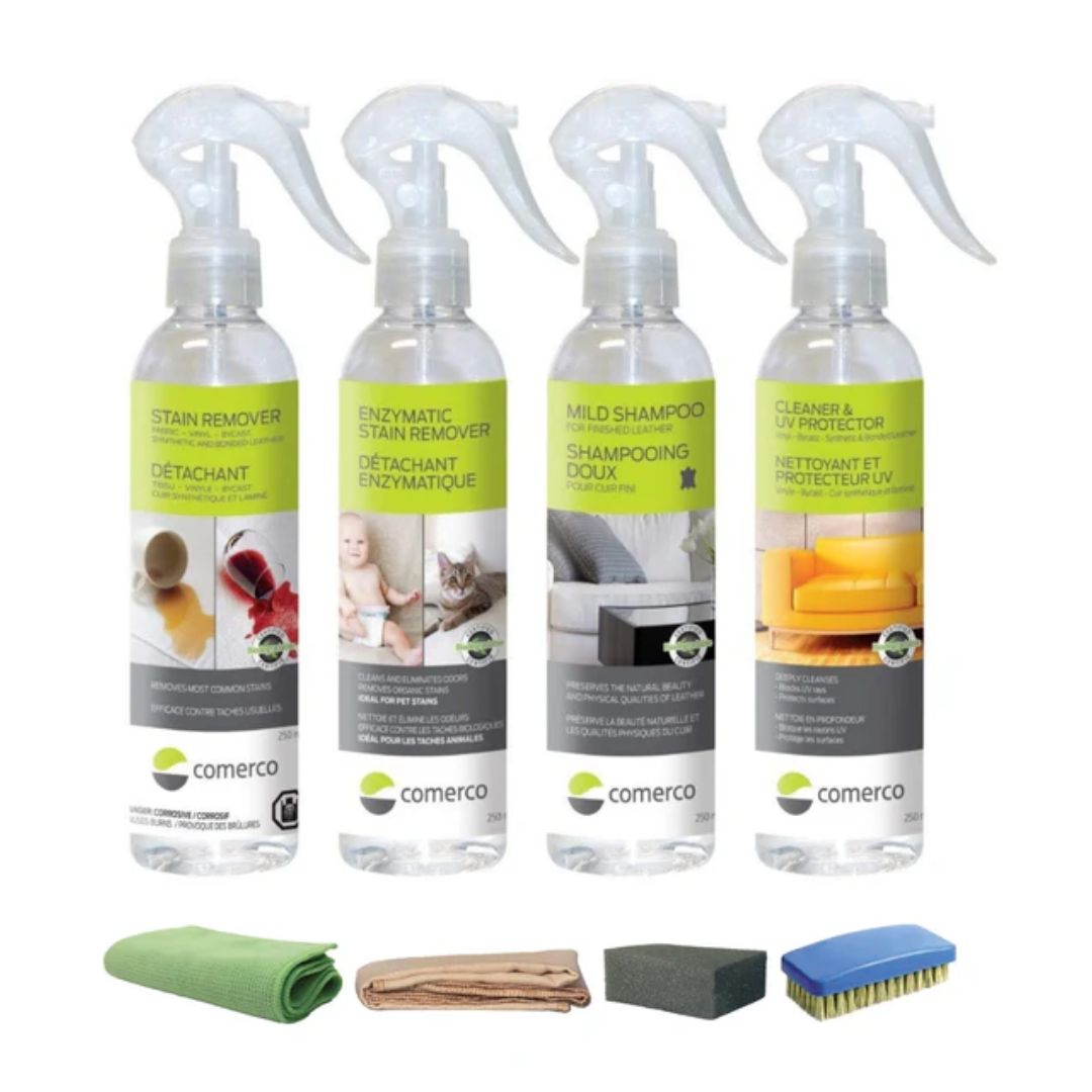 CastleUp Furniture Cleaning Kit with four 250ml bottles, ideal for cleaning and maintaining furniture surfaces.