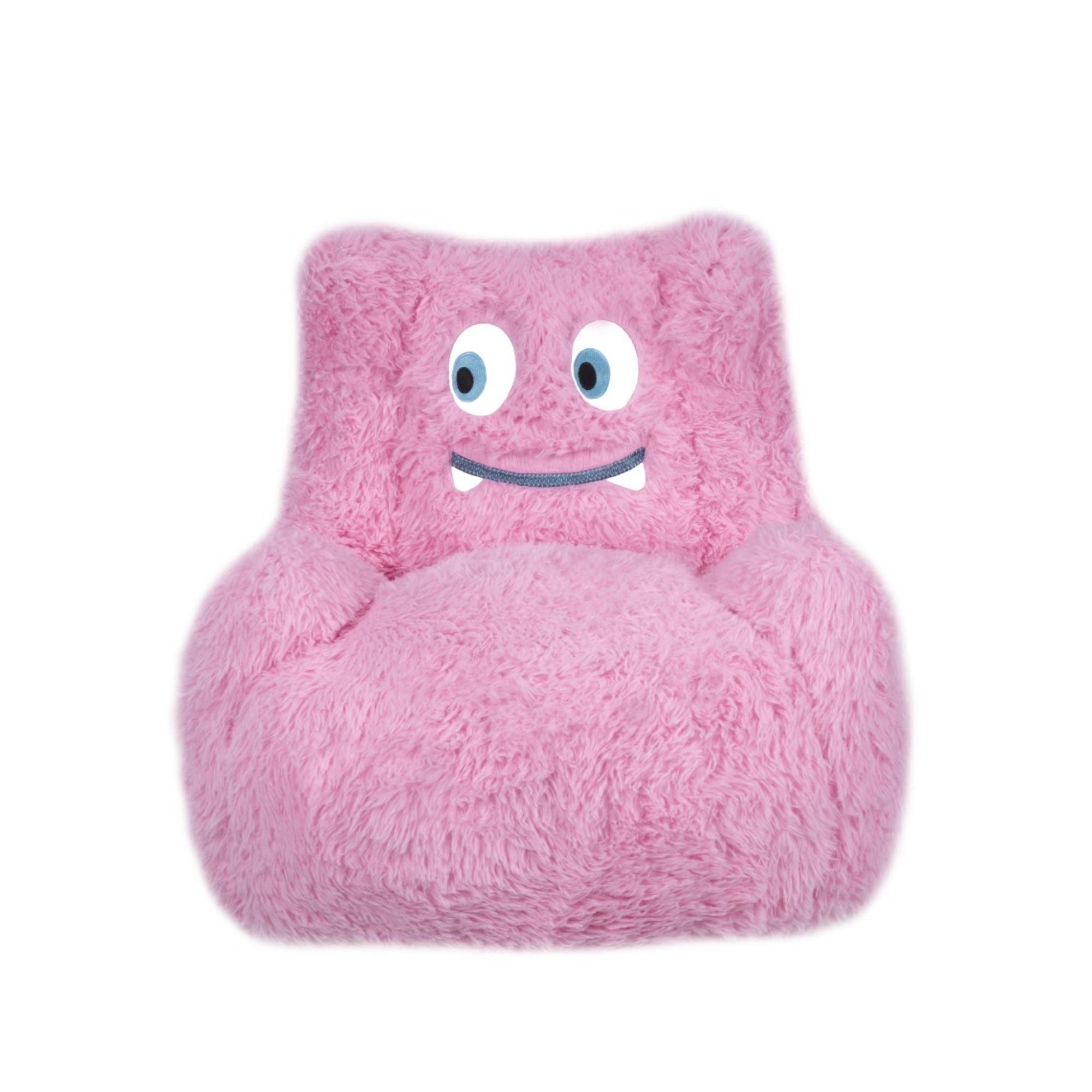 Pink Milo Kids’ foam accent chair by Brassex, featuring a cozy, child-sized design perfect for a playroom or bedroom.