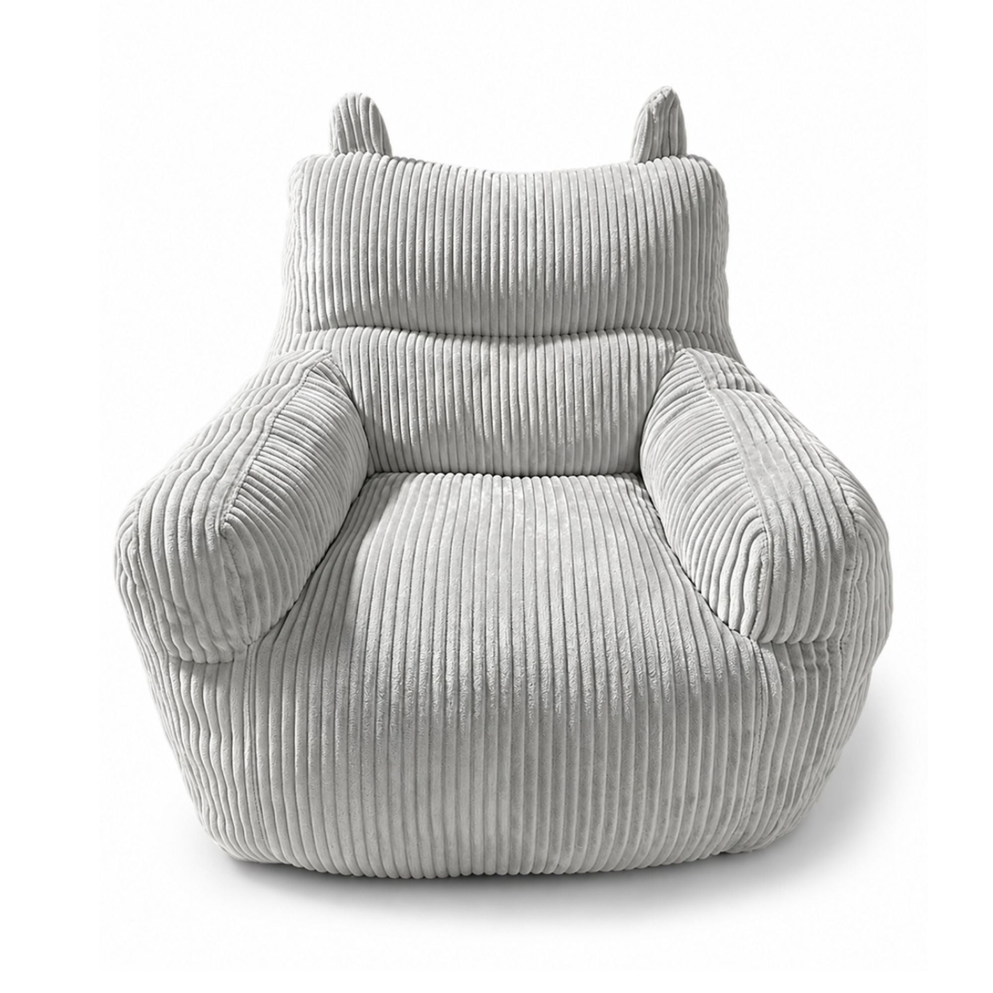 Grey Kai Foam Kids’ Chair by Brassex, a small accent chair featuring soft foam cushioning for children.