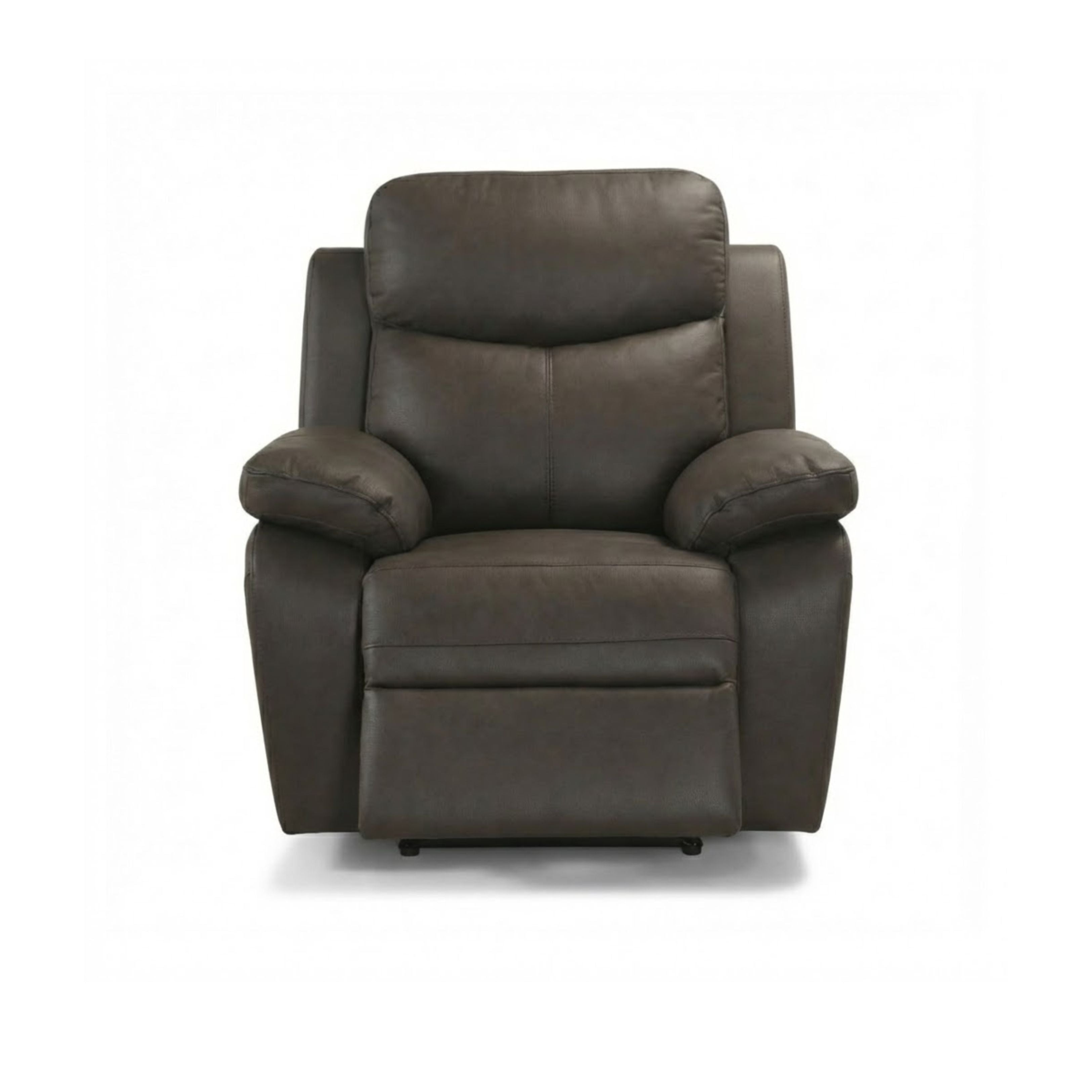 Relaxmax Power Recliner Leather Chair in Dark Brown