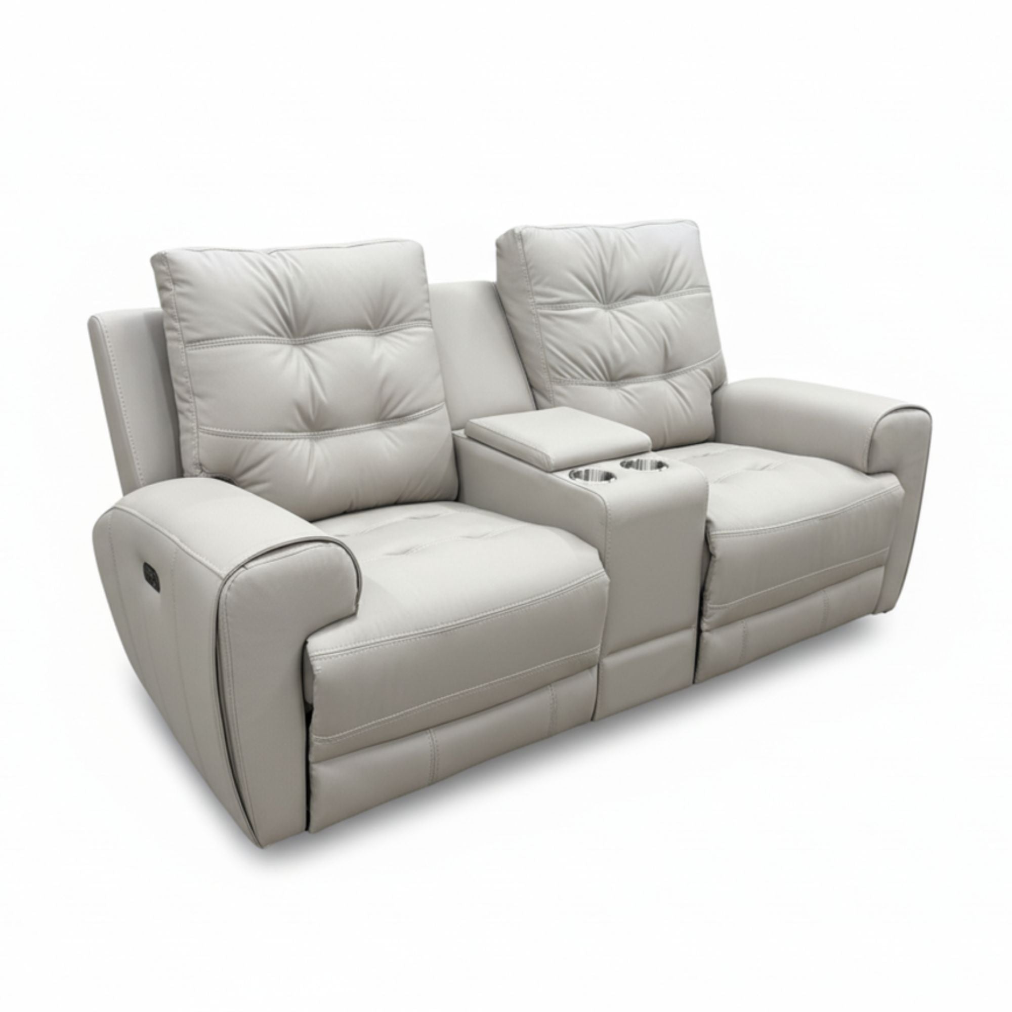 Nola Power Recliner Loveseat in Taupe | CastleUp Experience Centre Online Furniture