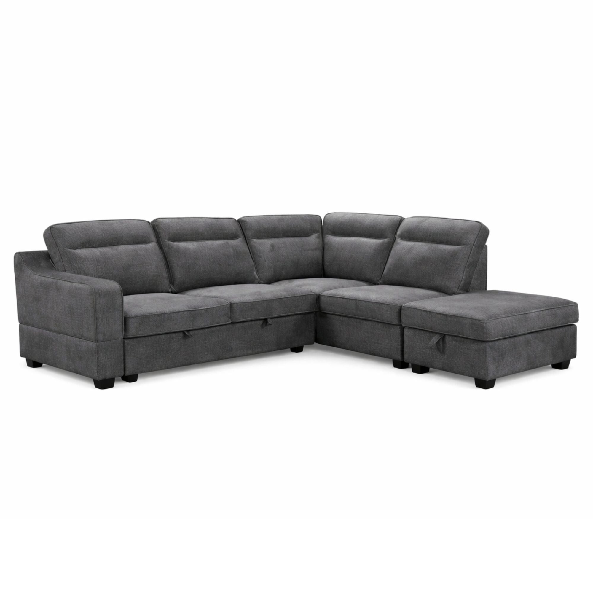Savannah Sectional Sleeper in Grey