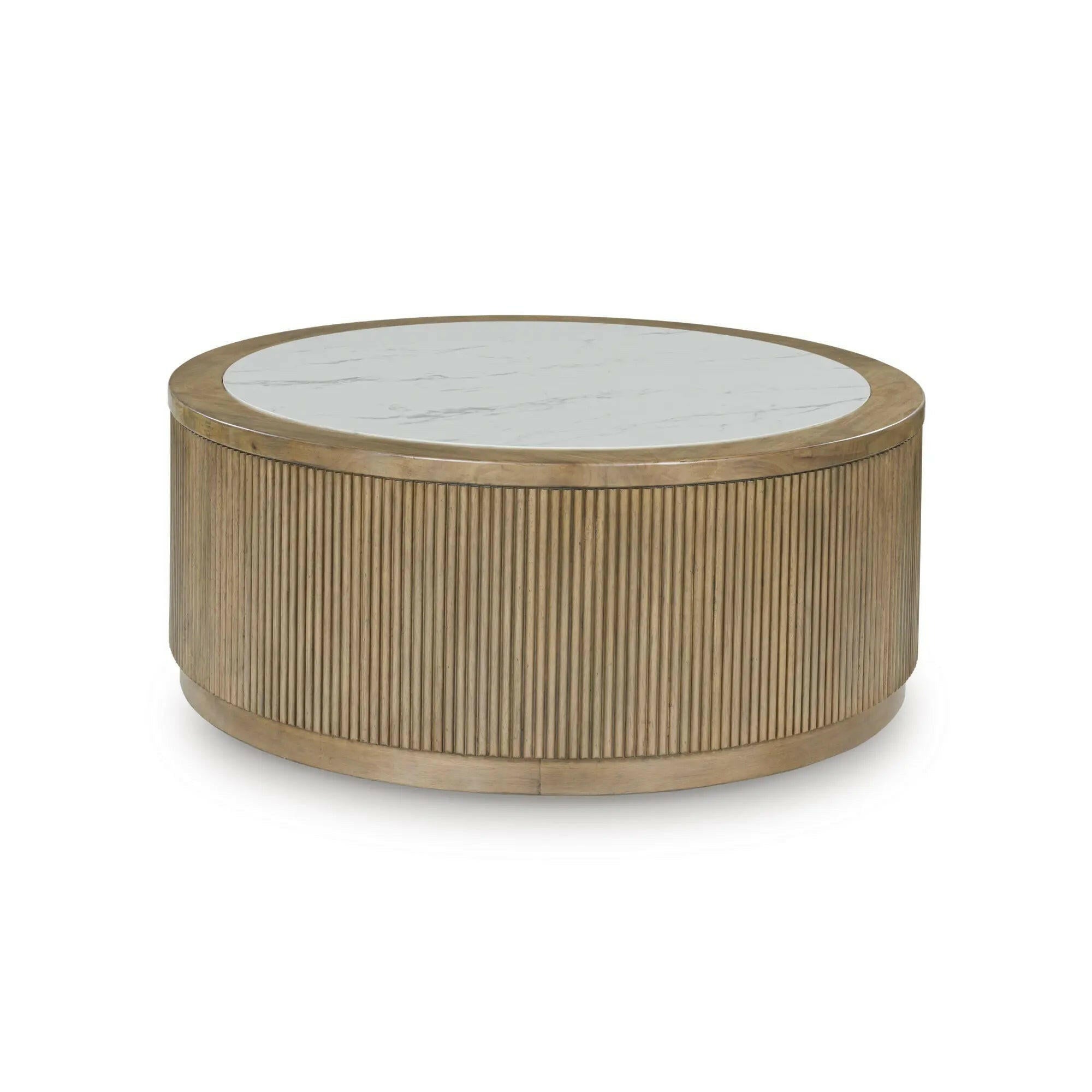 Contemporary Camdill coffee table by Signature Design Ashley with a wooden finish and sleek top surface for living room decor.