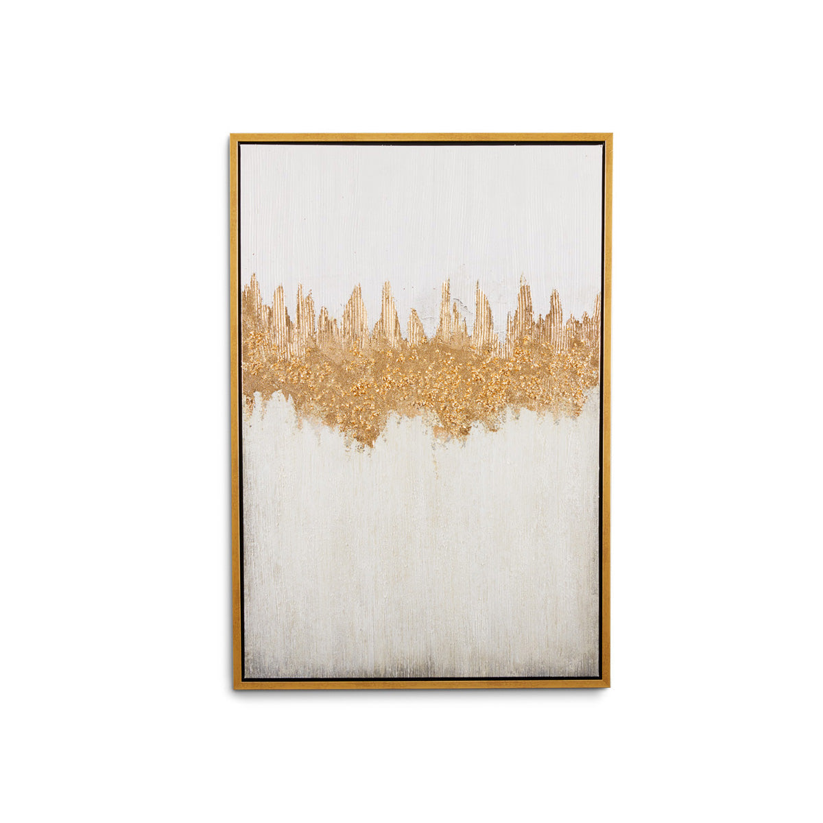 Elegant gold wall art by Xcella featuring a modern design, perfect for decorative home or office wall displays.