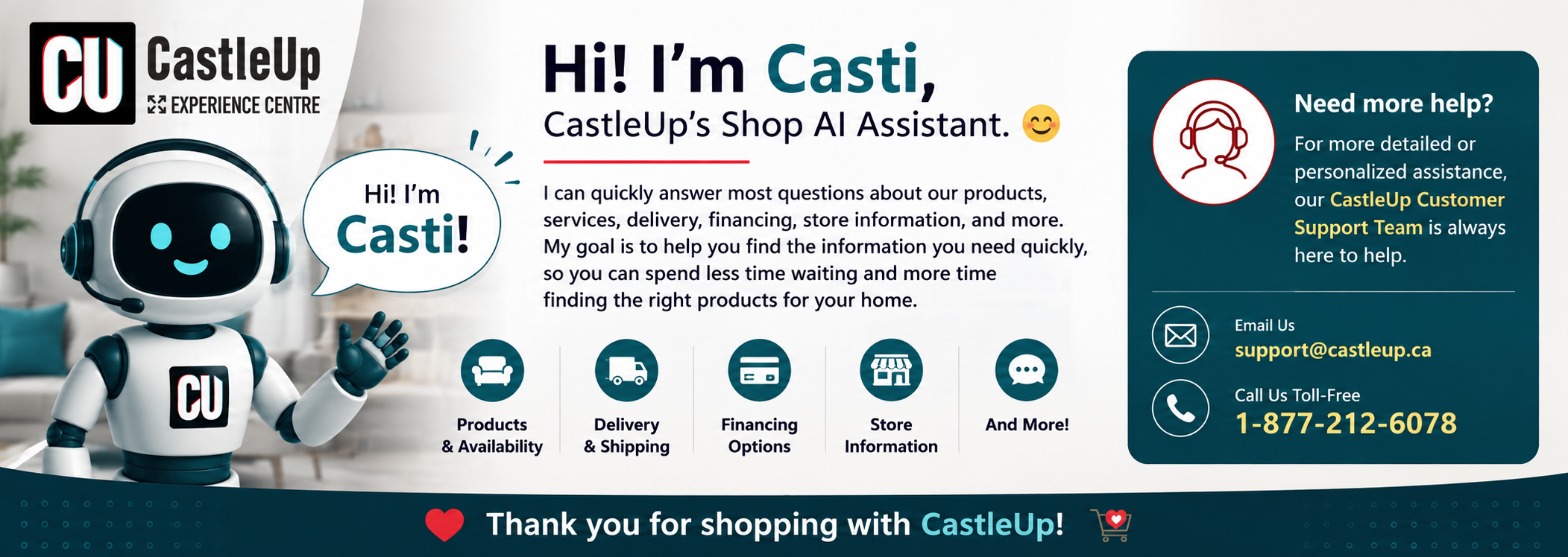 Meet Casti — CastleUp’s Shop AI Assistant