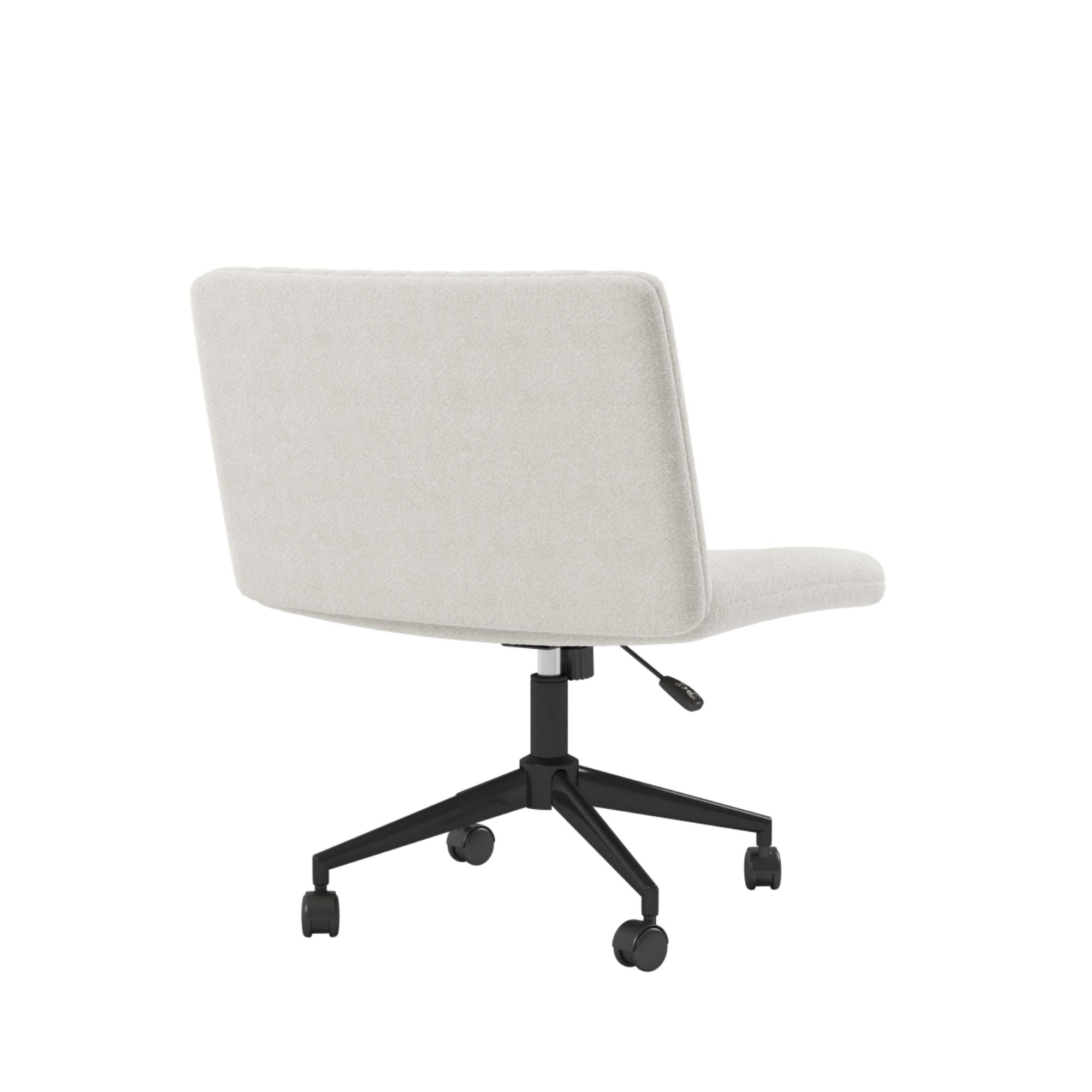 White Brassex Office Chair with ergonomic design, cushioned seat, and adjustable armrests for comfortable workspace seating.