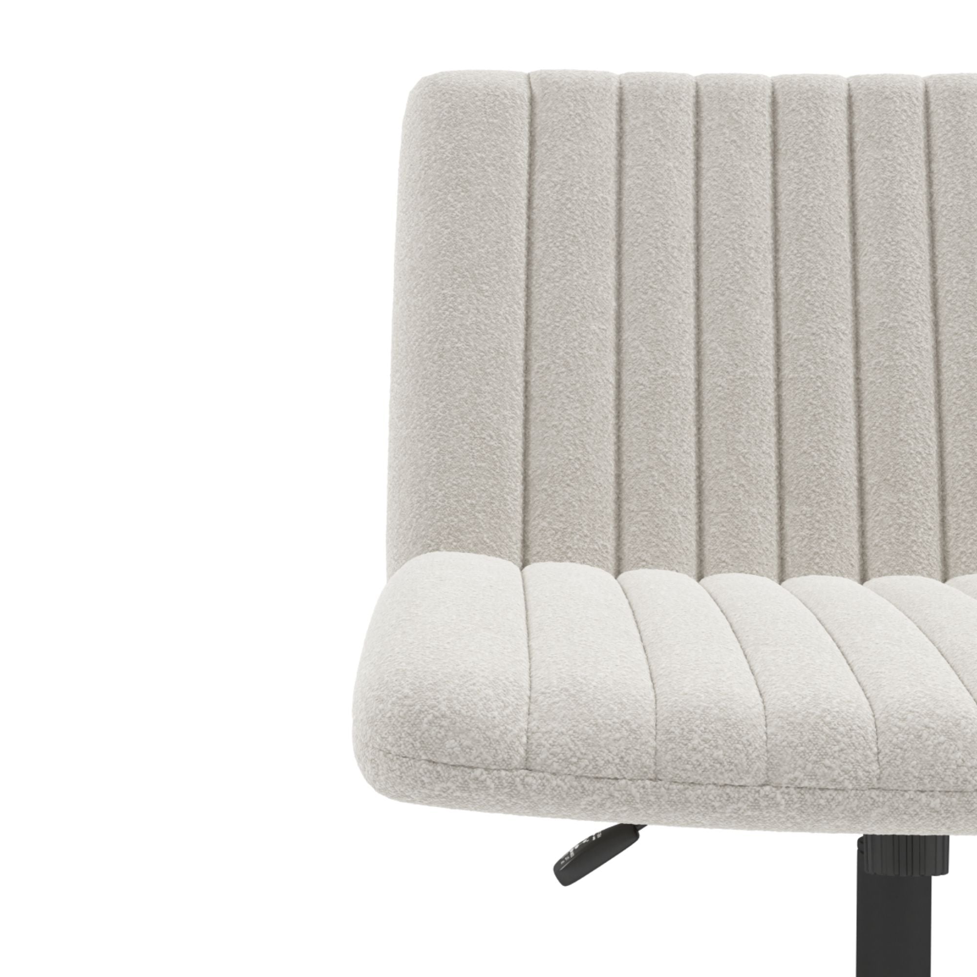 White Brassex Office Chair with ergonomic design, adjustable armrests, and cushioned seat for comfortable office seating.