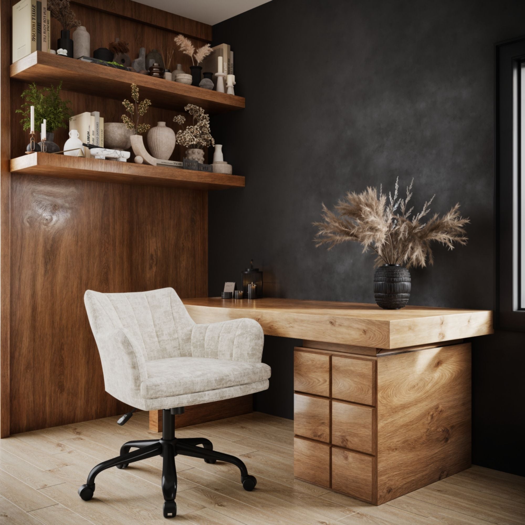 Office Chair in Beige 10037 | CastleUp Experience Centre Online Furniture
