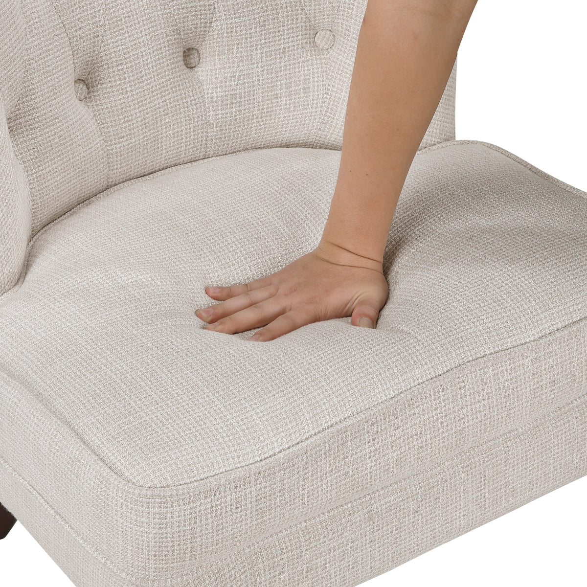 Melrose Collection Accent Chair in Beige | CastleUp Experience Centre Online Furniture