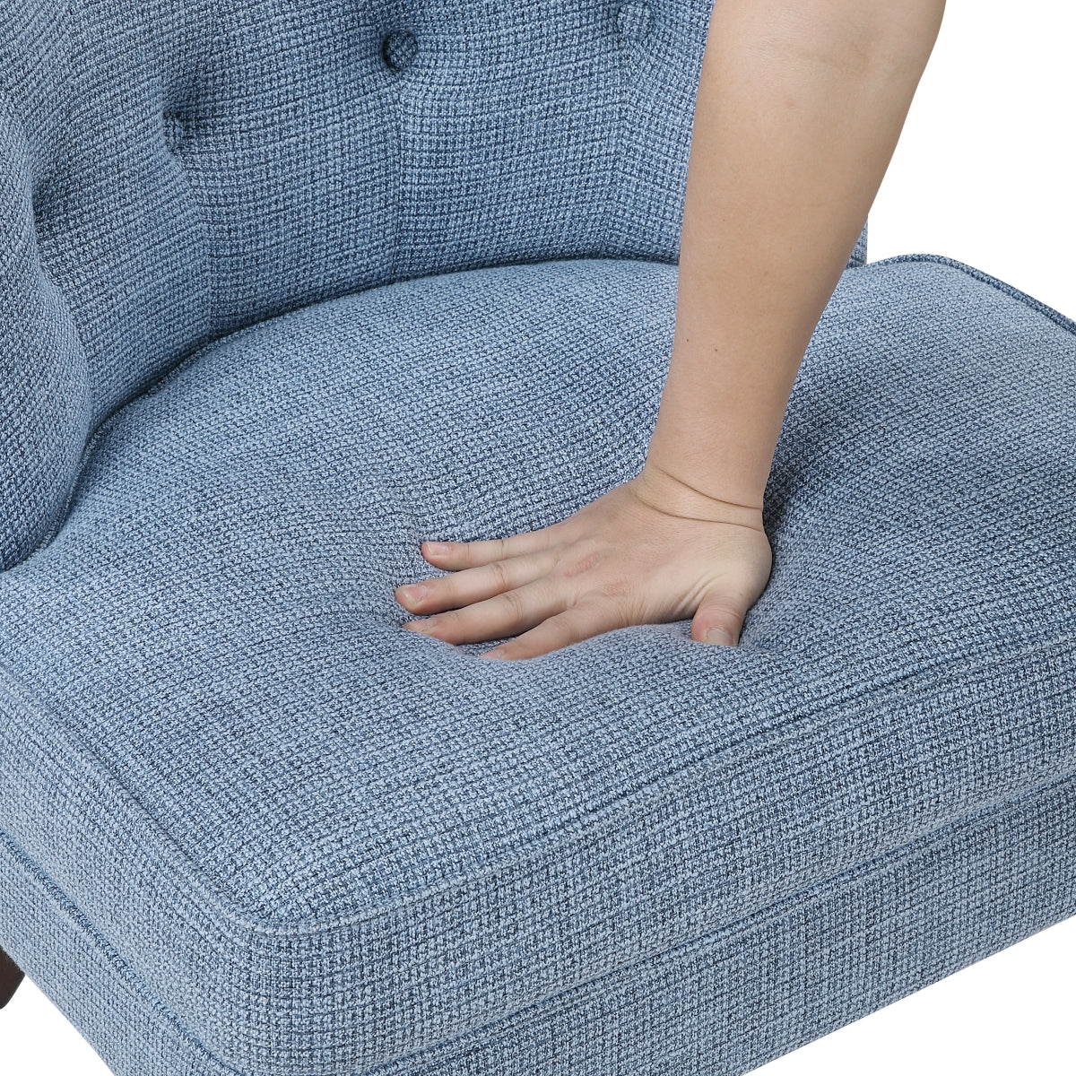 Melrose Collection Accent Chair in Blue | CastleUp Experience Centre Online Furniture