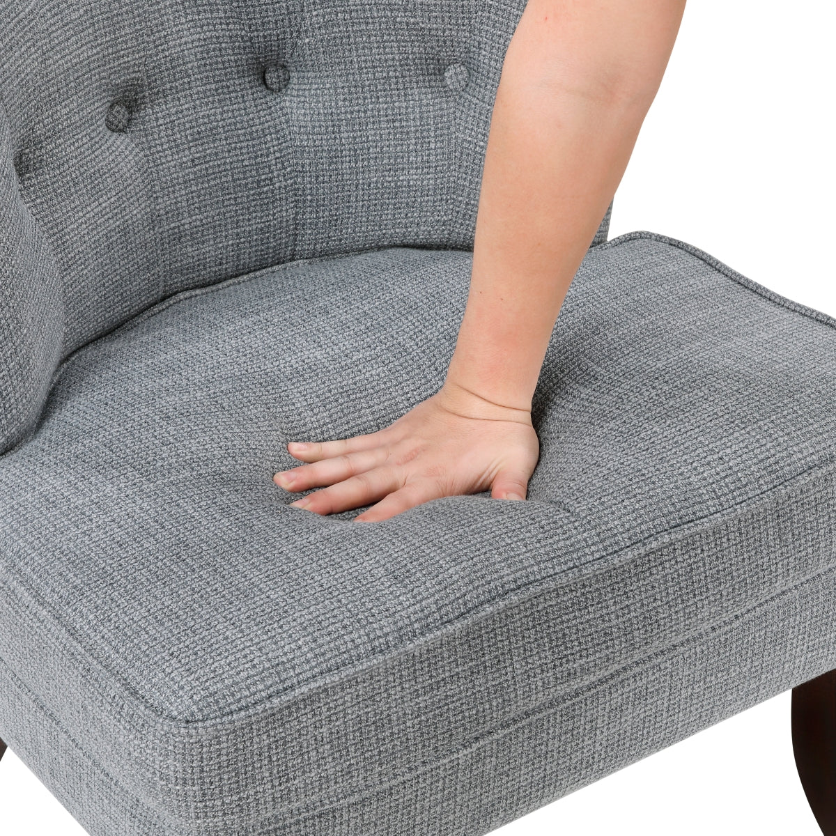 Melrose Collection Accent Chair In Dark Grey | CastleUp Experience Centre Online Furniture