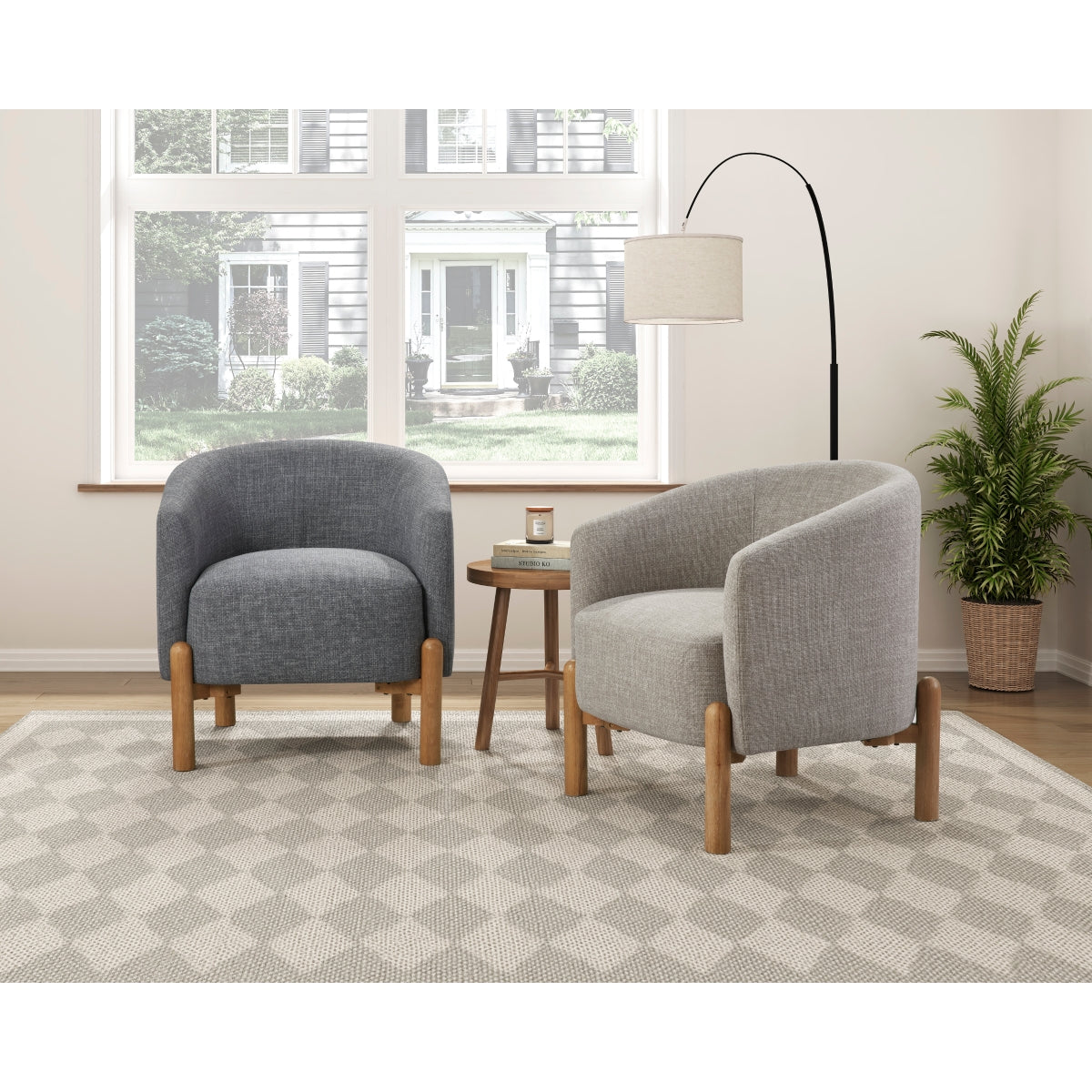 Borger Collection Accent Chair in Taupe | CastleUp Experience Centre Online Furniture