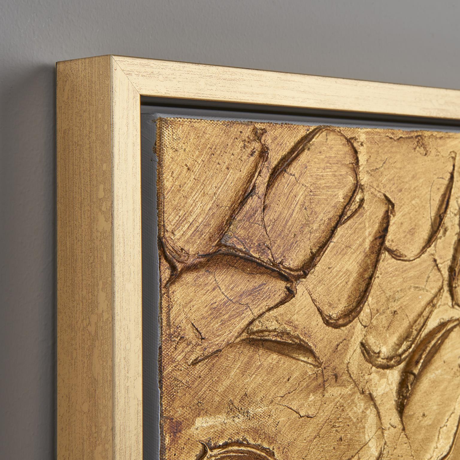 Gold Waves Wall Art.