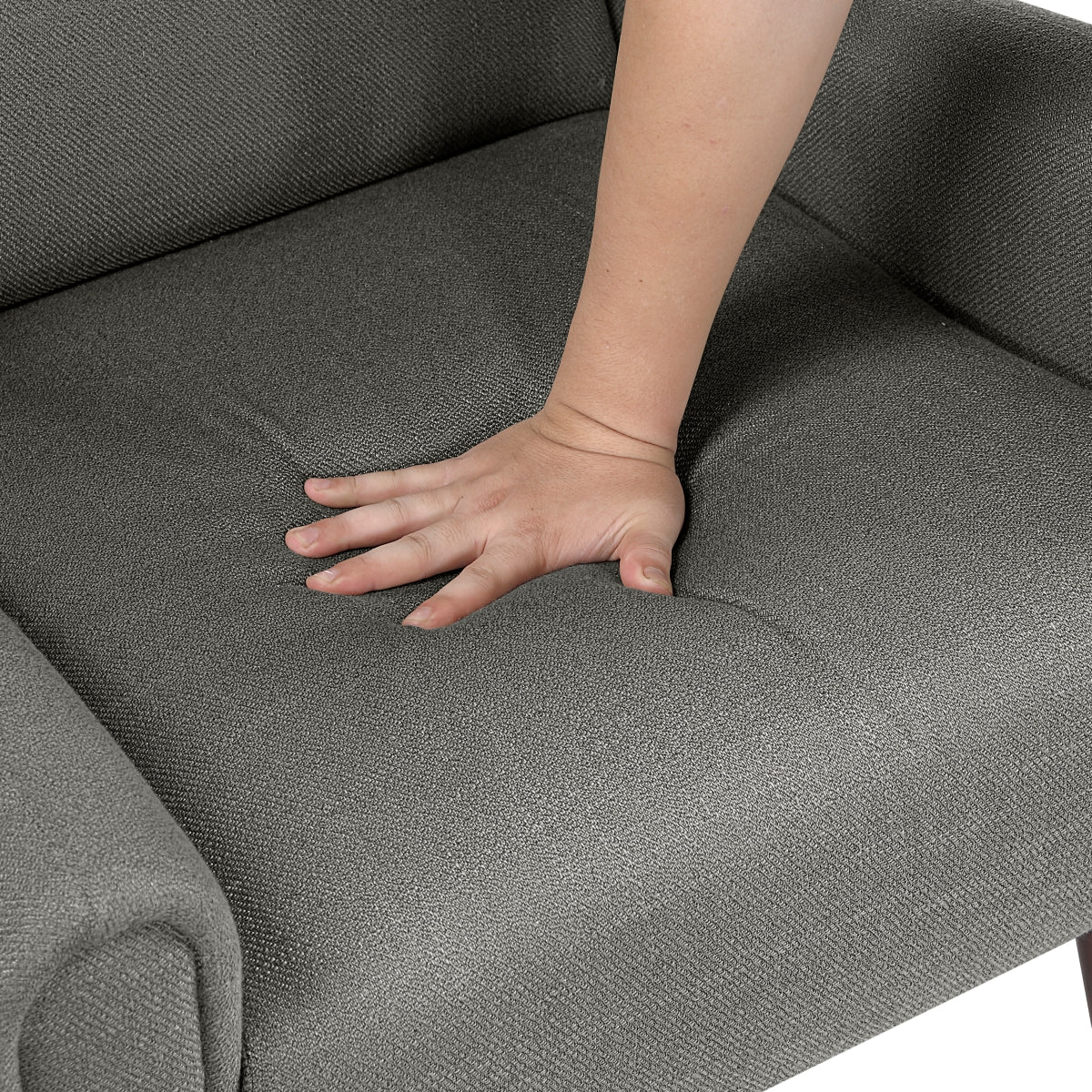 Greta Collection Accent Chair in Dark Grey | CastleUp Experience Centre Online Furniture