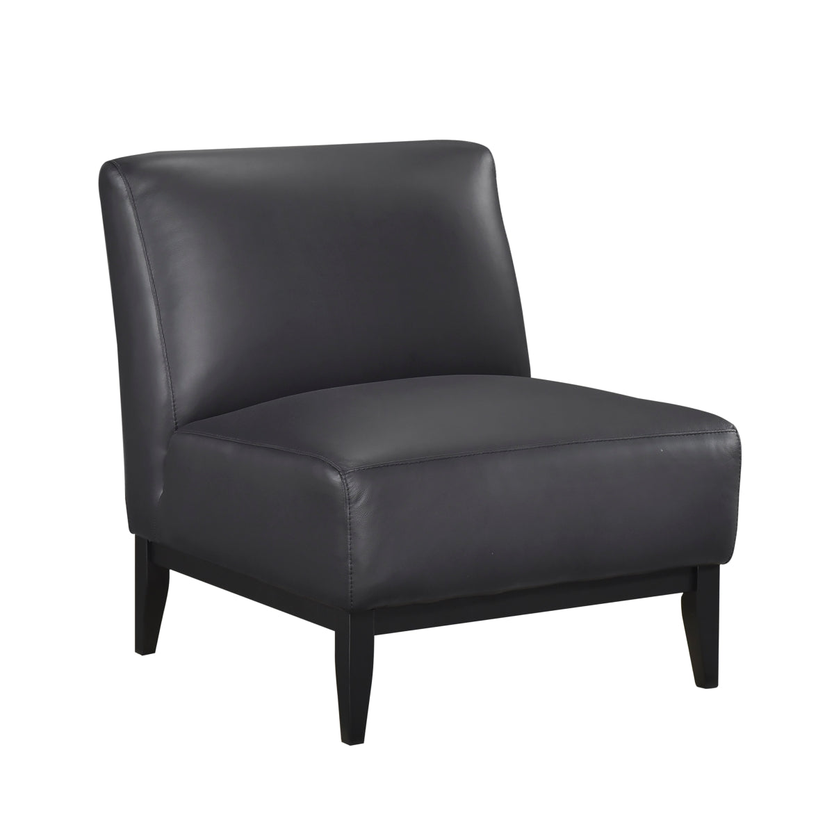 Houghton Slipper Leather Chair in Black | CastleUp Experience Centre Online Furniture