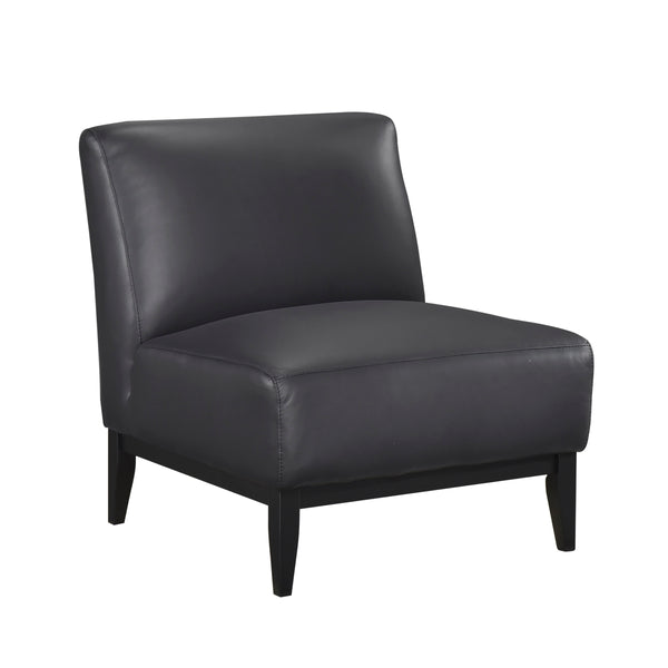 Houghton Slipper Leather Chair in Black | CastleUp Experience Centre Online Furniture