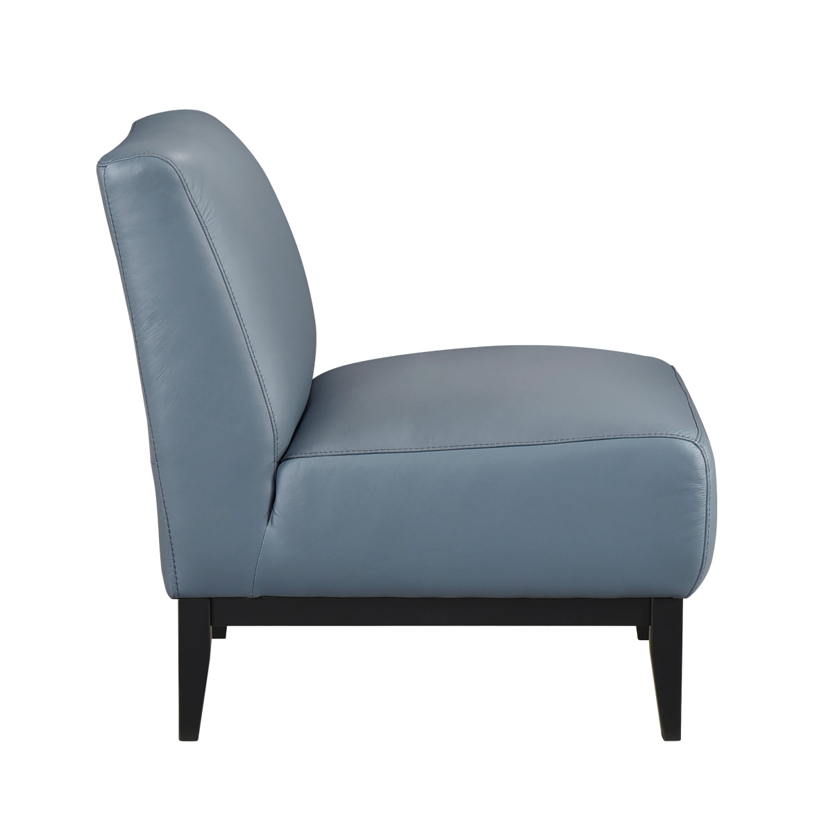 Houghton Slipper Leather Chair in Light Blue | CastleUp Experience Centre Online Furniture