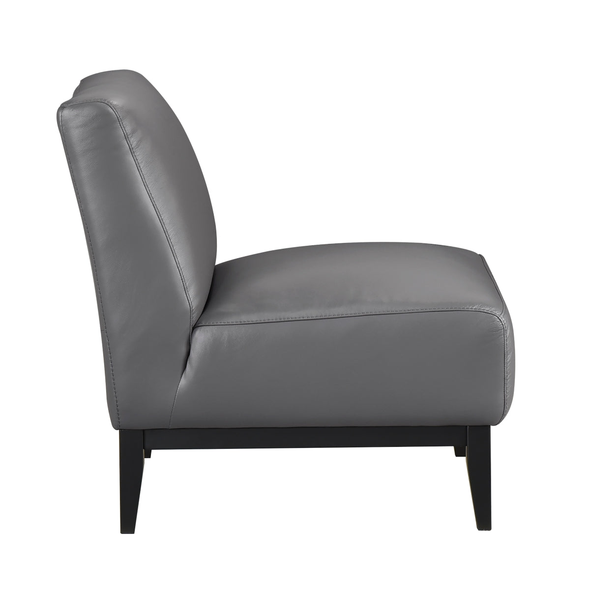 Houghton Slipper Leather Chair in Grey | CastleUp Experience Centre Online Furniture