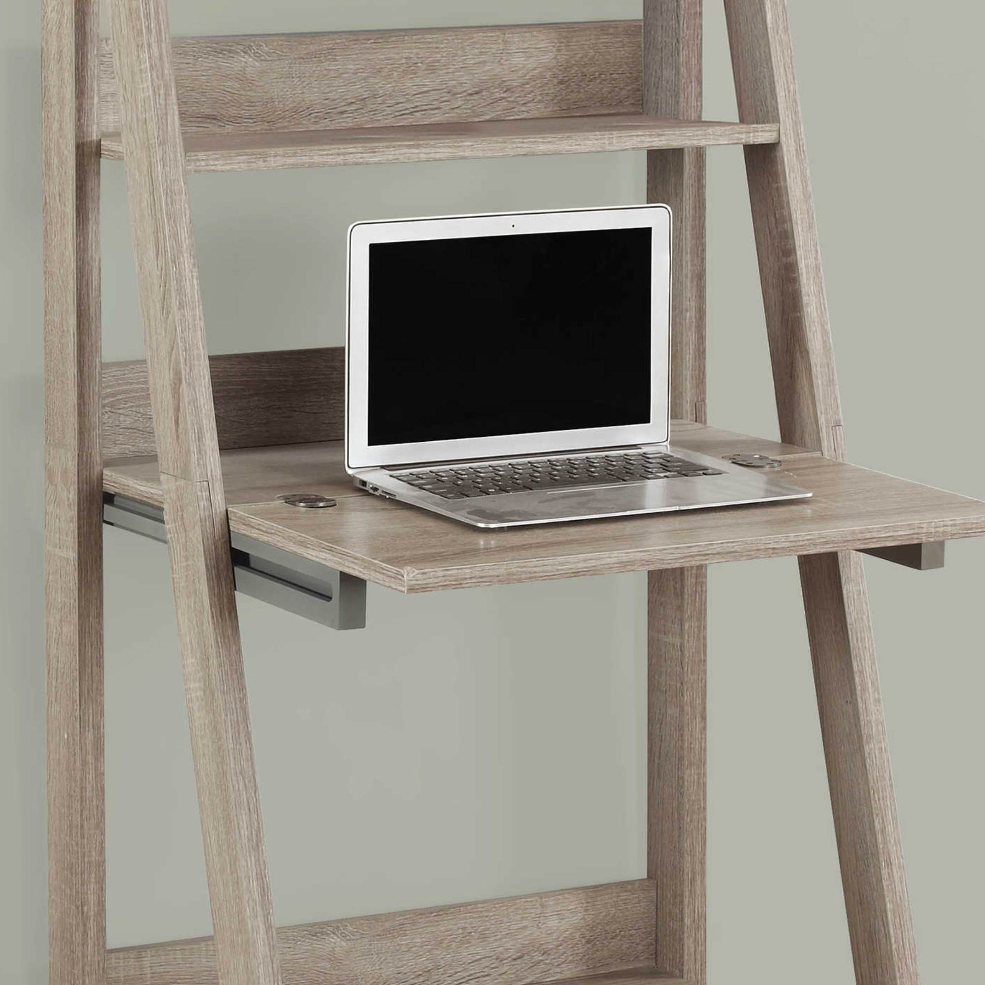Monarch Specialties Structa office computer desk with a sleek wood finish and modern design, featuring spacious work surface.
