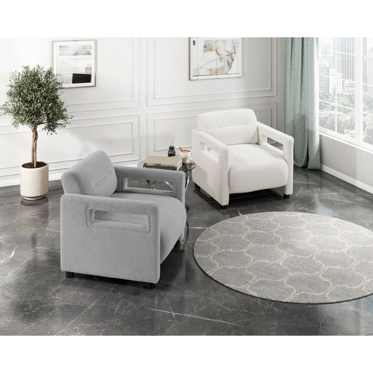 Orson Collection Accent Chair Grey | CastleUp Experience Centre Online Furniture