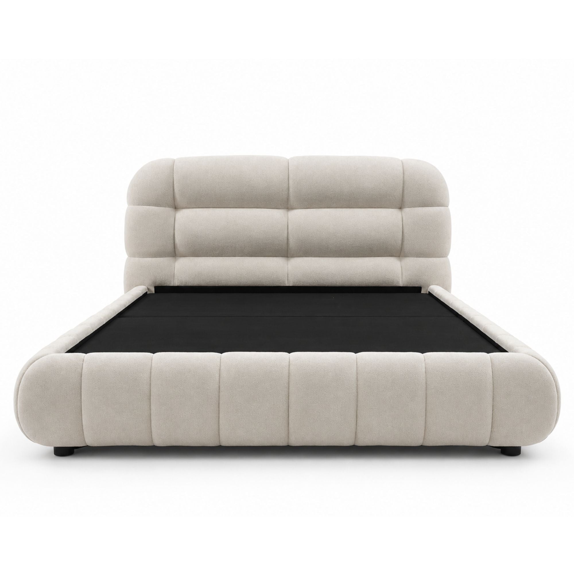Aurelia Upholstered Lift Storage Bed Beige